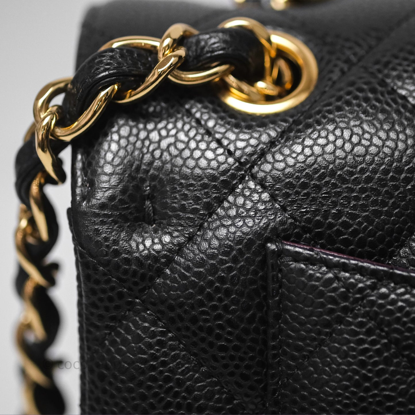 Chanel Jumbo Double Flap Black Caviar Gold Hardware⁣⁣