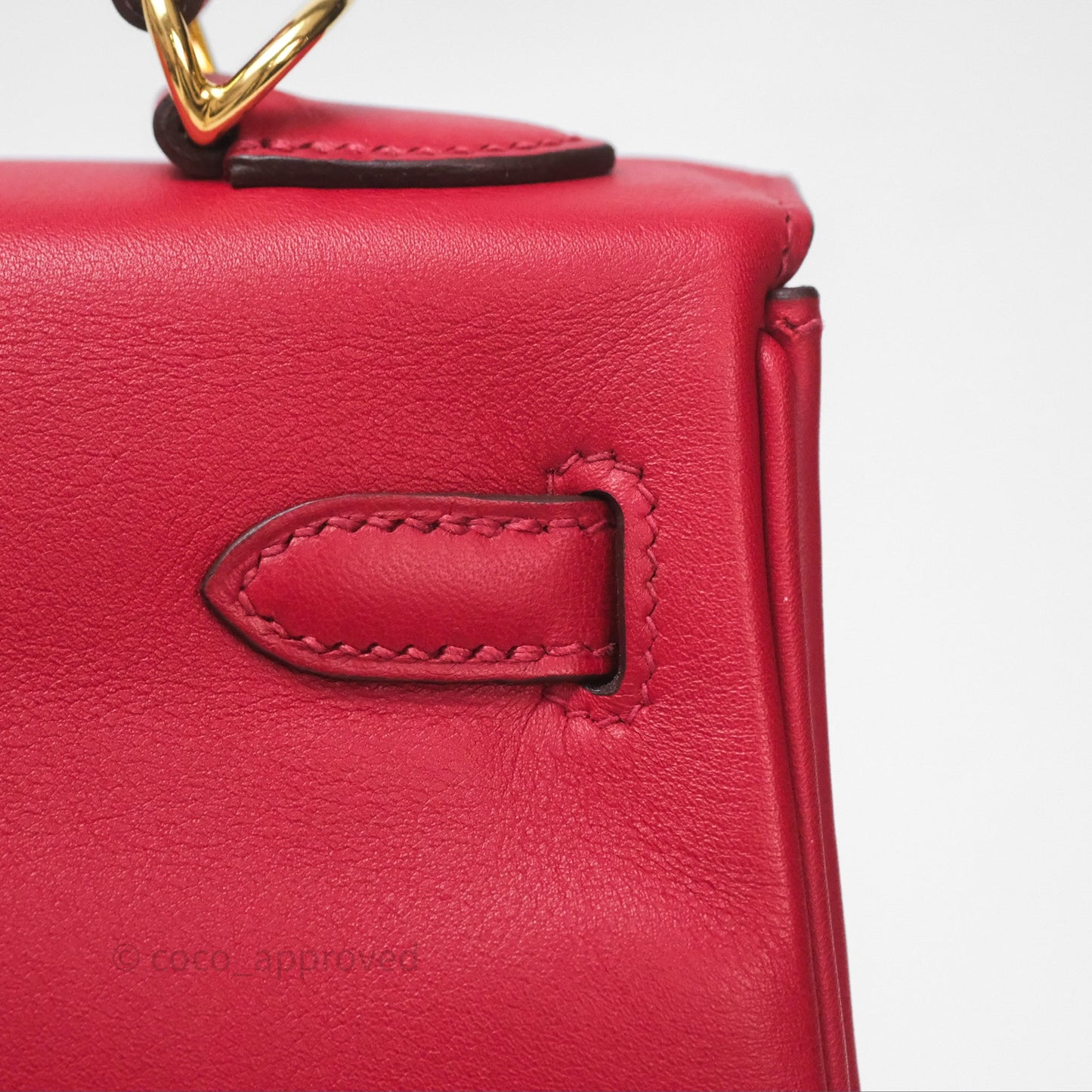 Hermès Kelly II 25 Retourne Swift Rouge Piment 5X Gold Hardware