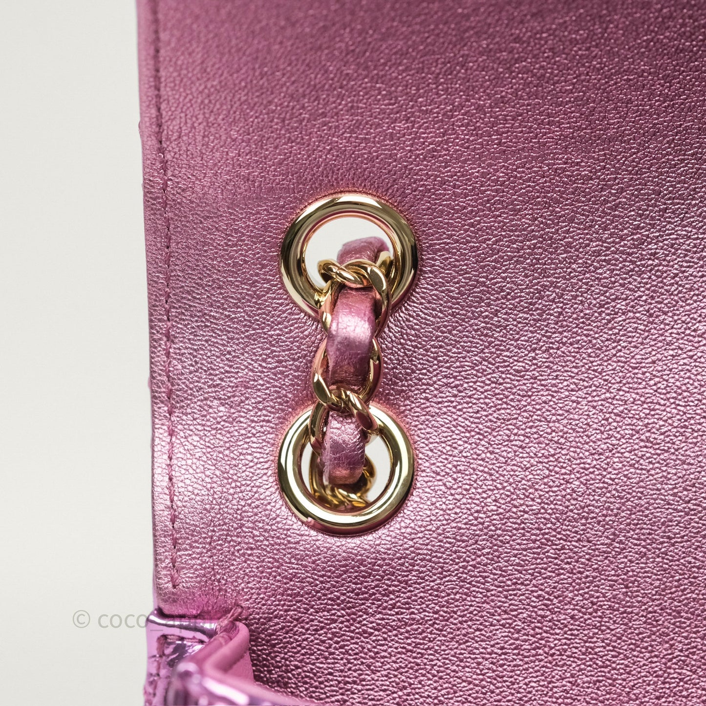 Chanel Hollywood Boulevard Flap with Star Coin Purse Lilac Pink Metallic Mirror Calfskin 24C