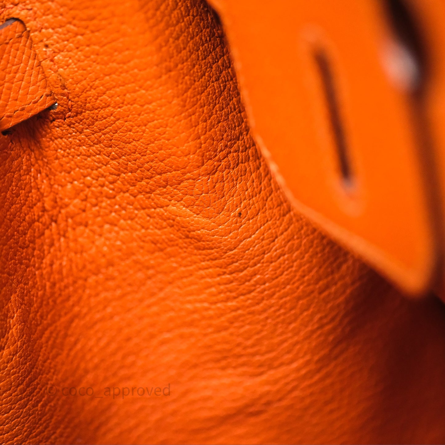 Hermès Birkin 30 Retourne Orange Epsom Palladium Hardware