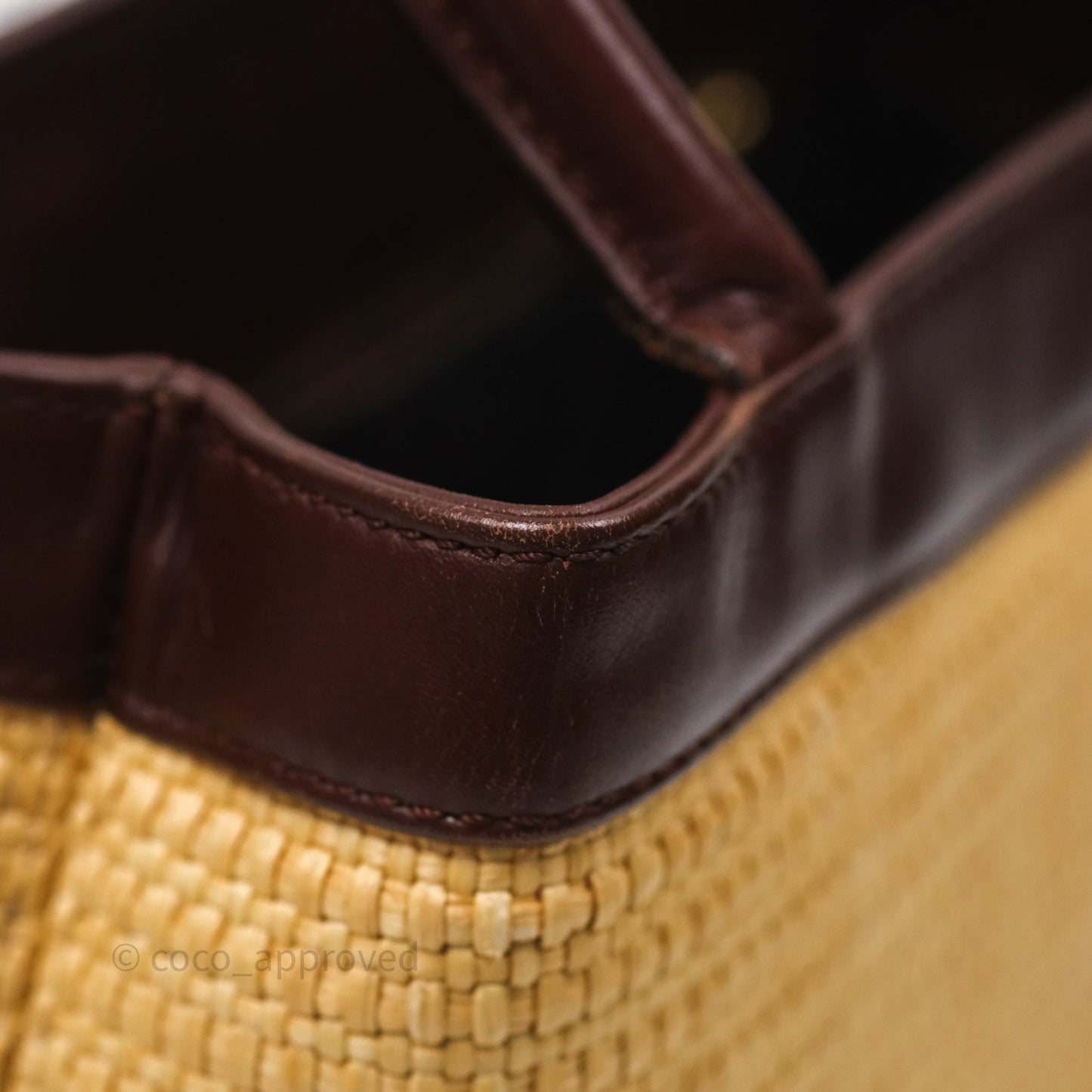 Chanel Vintage Rattan Tote Bag