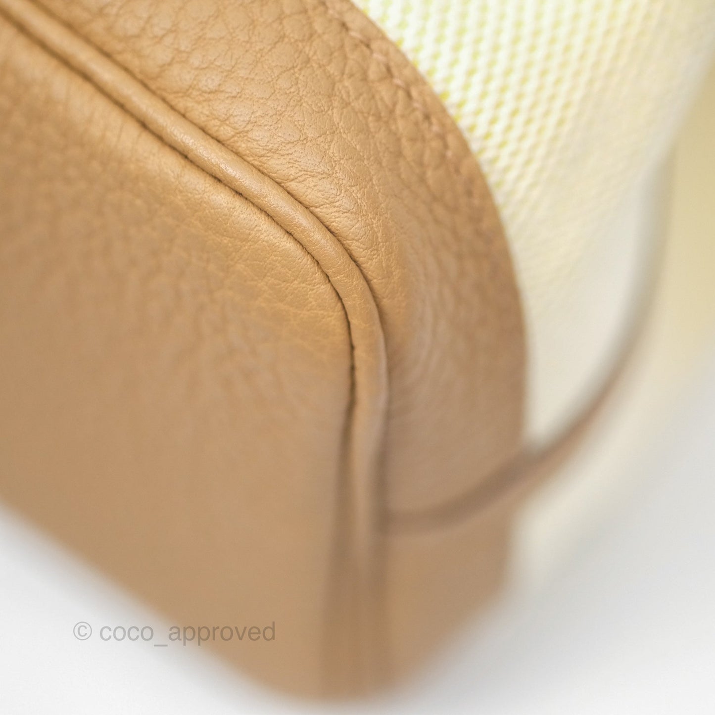 Hermès Garden Party 30 Canvas Ecru-Jaune Citron 9N/ Biscuit 48