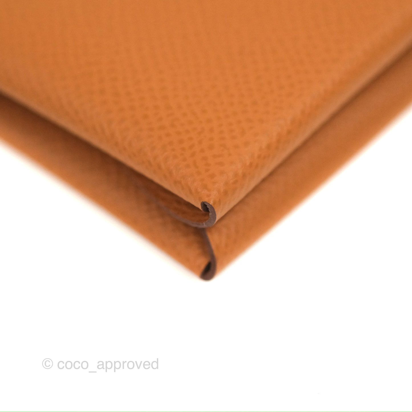 Hermès Calvi Duo Compact Card Holder Gold Epsom