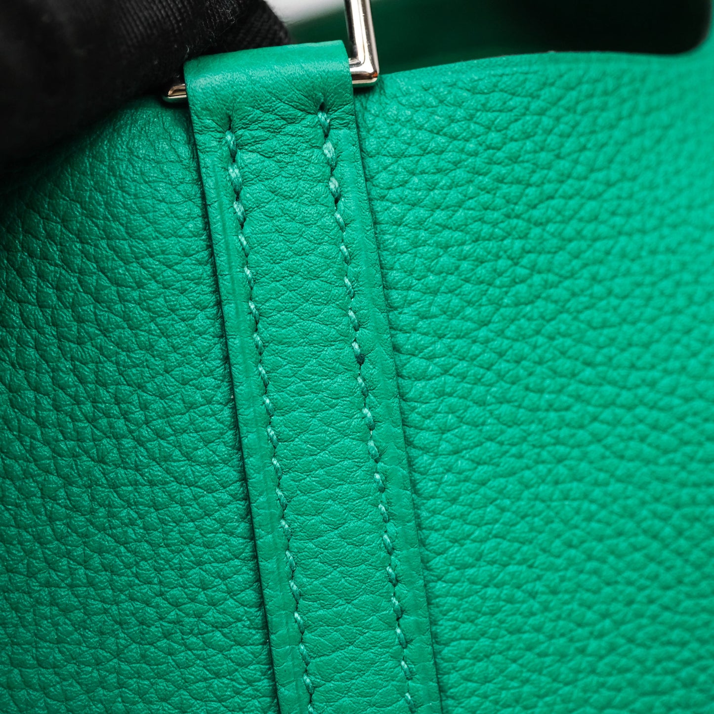 Hermes Picotin 18 Vert Jade O6 Clemence Palladium Hardware