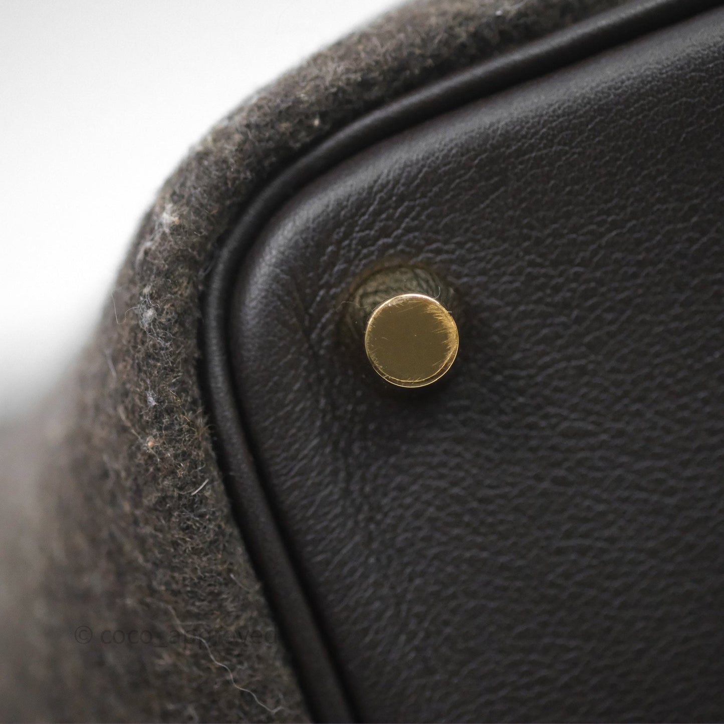Hermès Picotin 18 Ebene 46 Wool Feutre Swift Gold Hardware