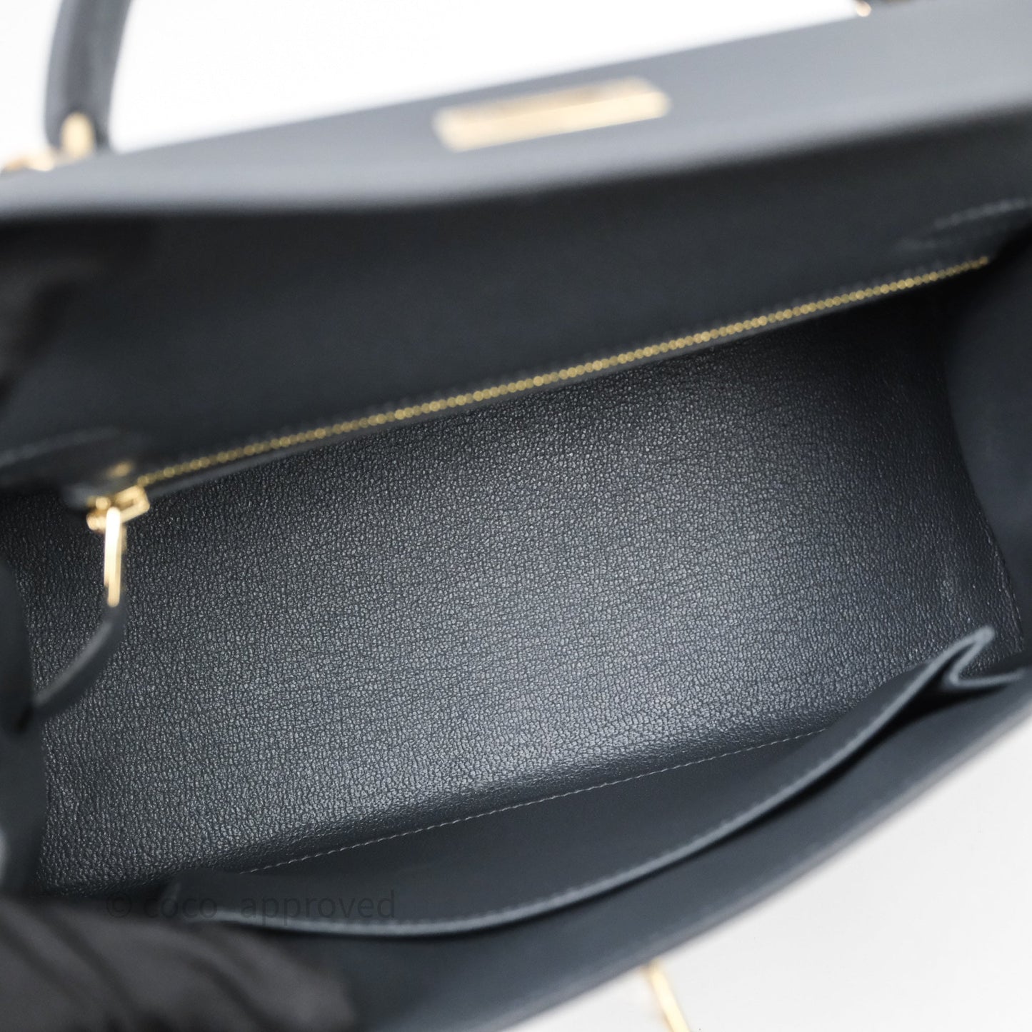 Hermès Kelly 25 Gris Meyer 0L Epsom Light Gold Hardware