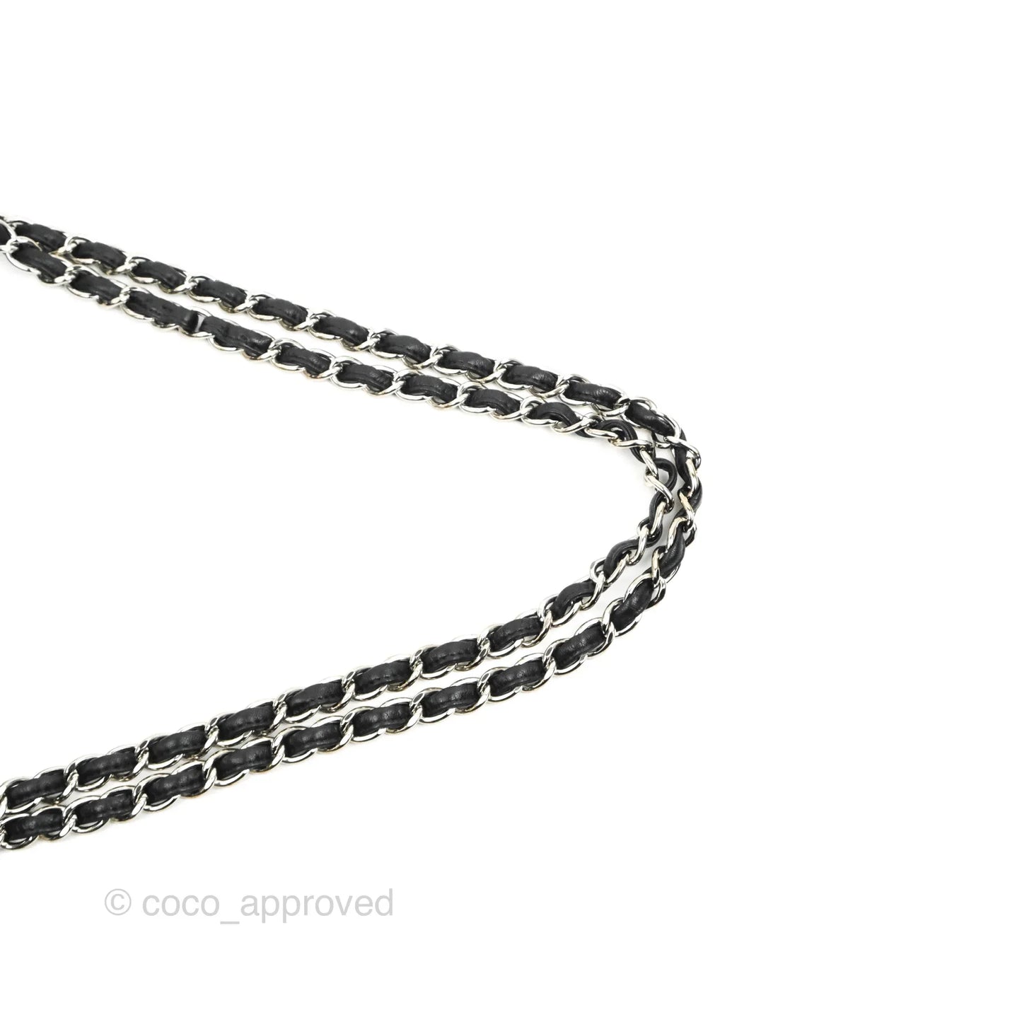 Chanel Single Flap Maxi Lambskin Black Silver Hardware