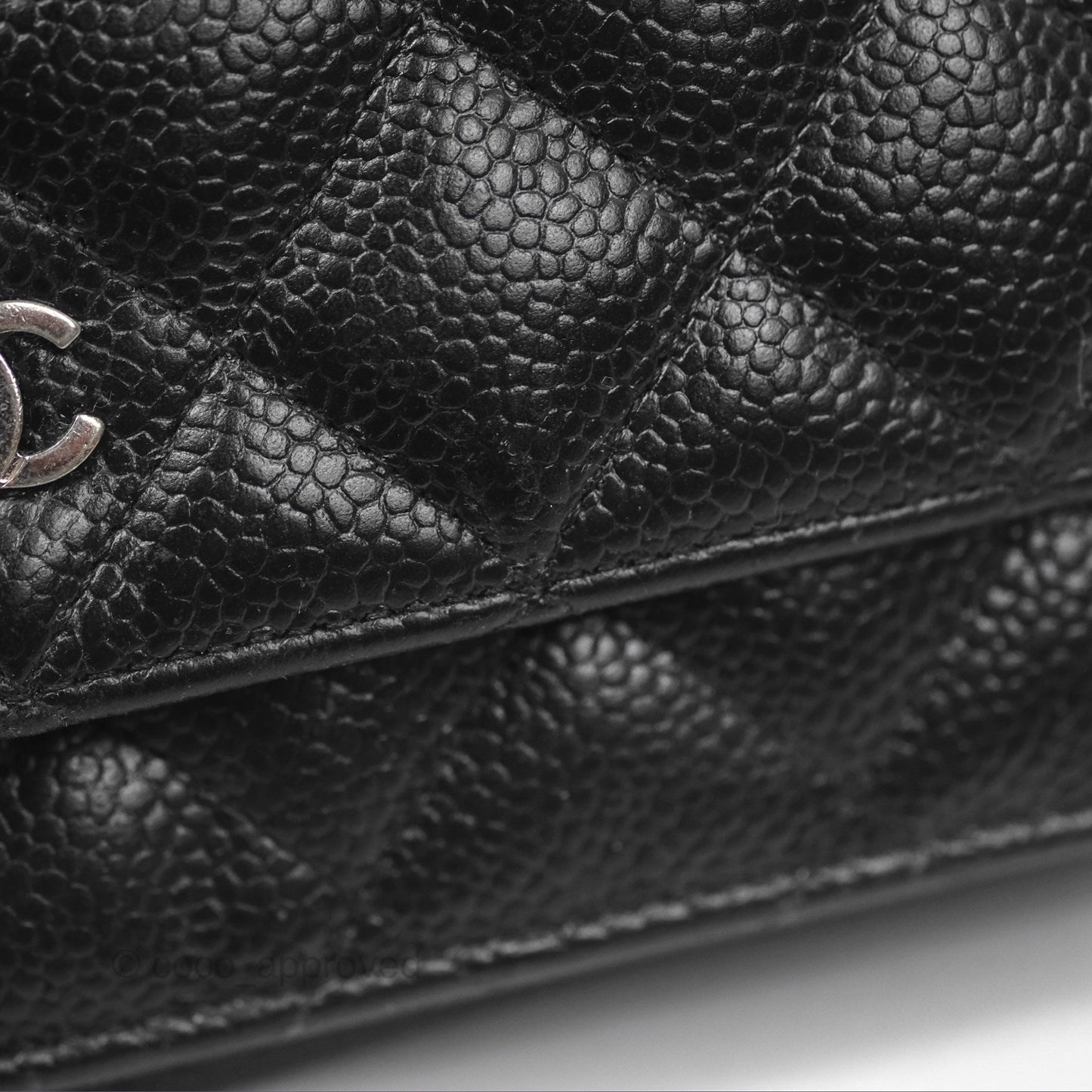 Chanel Quilted Classic WOC Black Caviar Silver Hardware