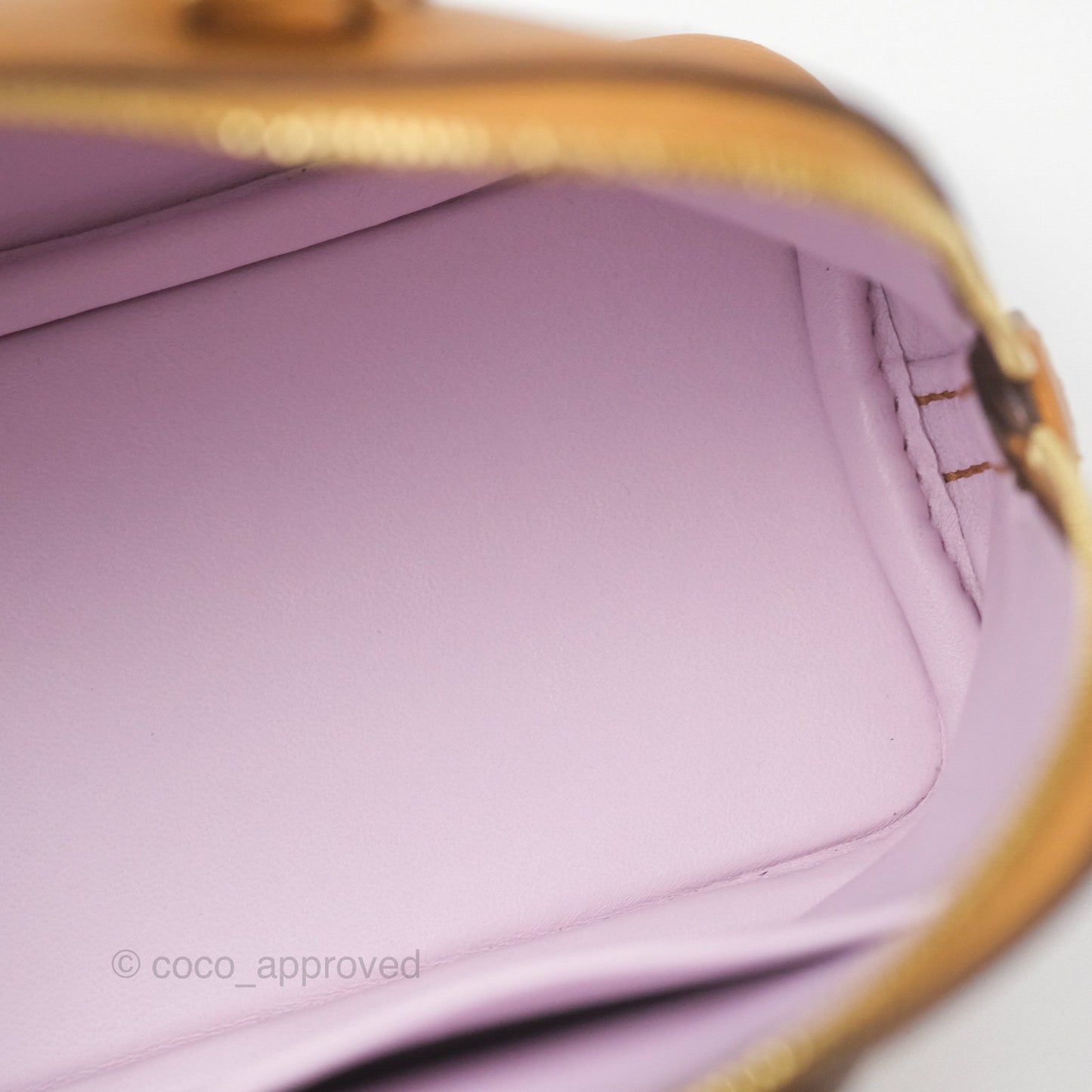 Hermès Bolide Mini 1923 Evercolor Caramel 28/ Mauve Pale 09 Gold Hardware
