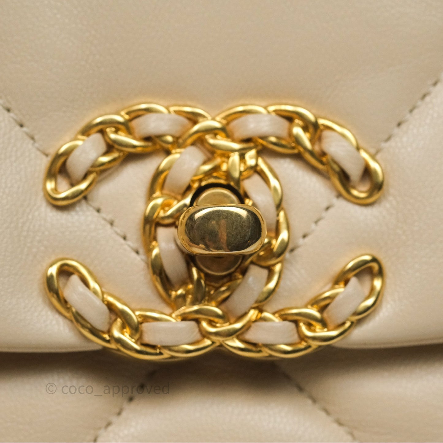 Chanel 19 Small Beige Mixed Hardware