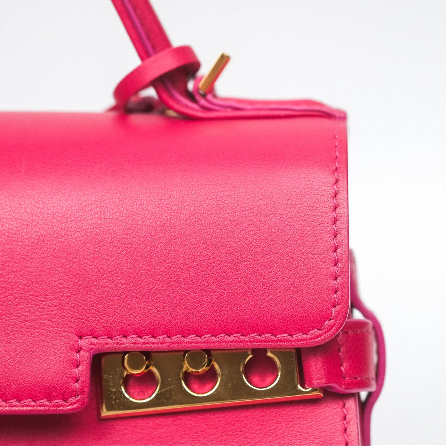 Delvaux Tempête Mini in Silky Calf Framboise