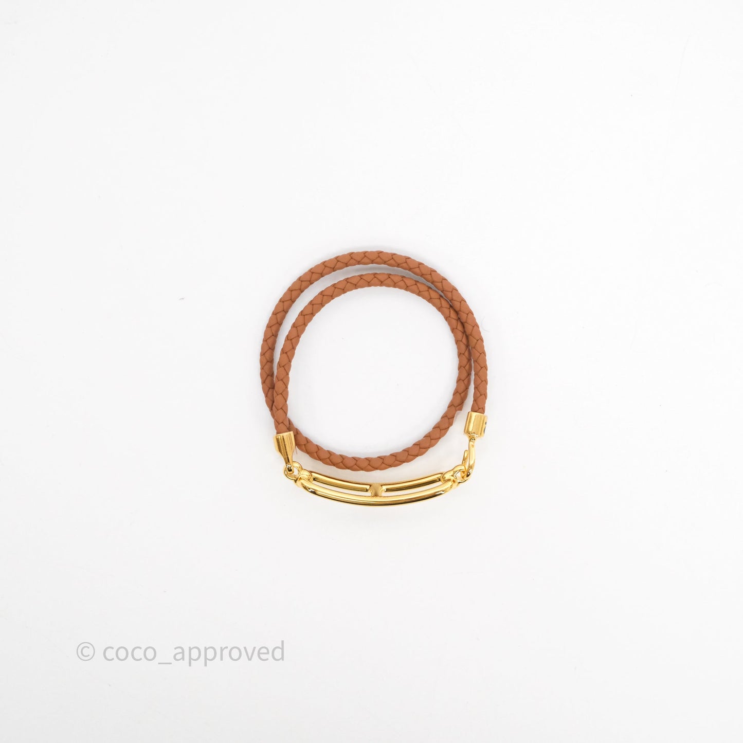 Hermès Roulis Double Tour Bracelet Gold Gold Hardware