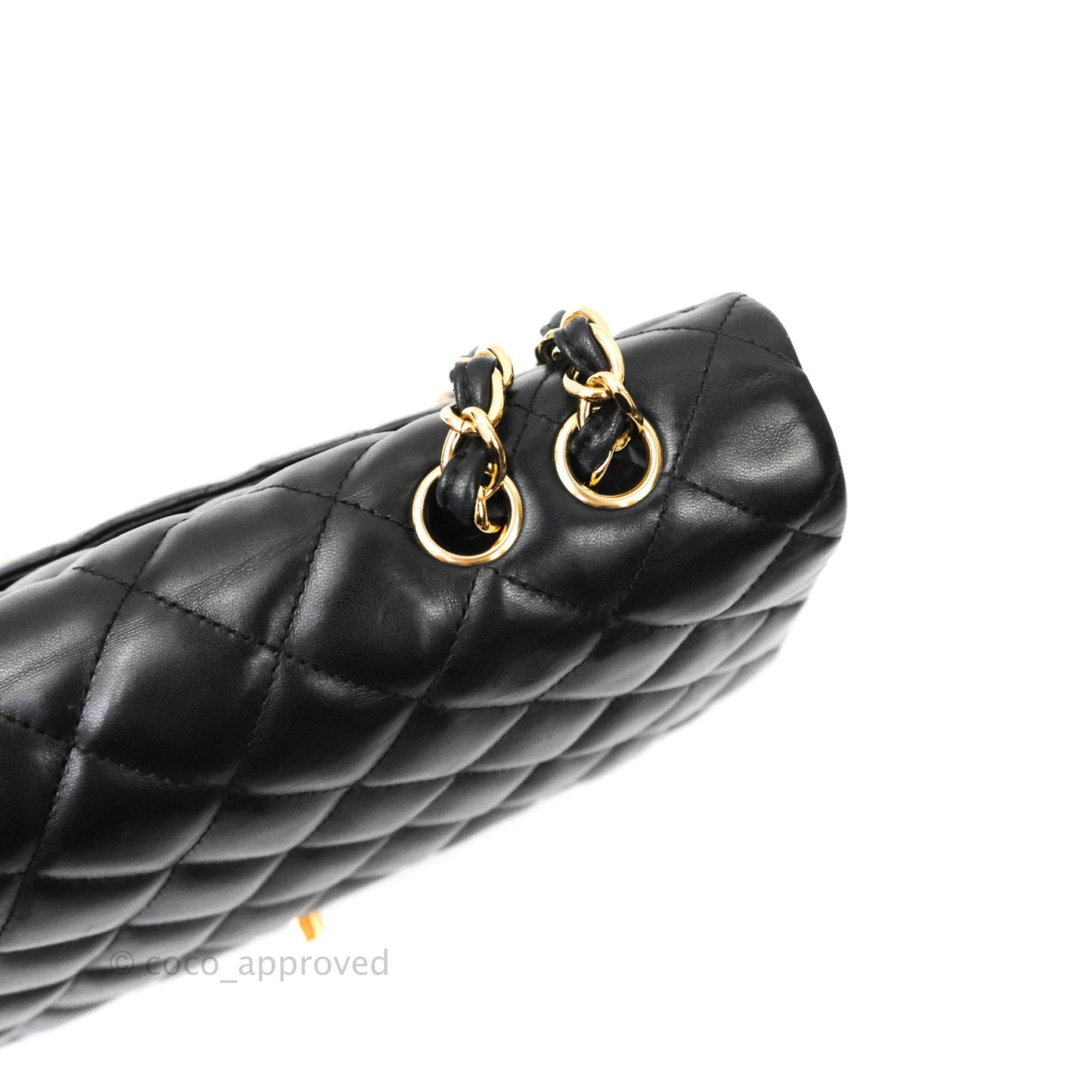 Chanel Jumbo Single Flap Black Lambskin Gold Hardware⁣⁣