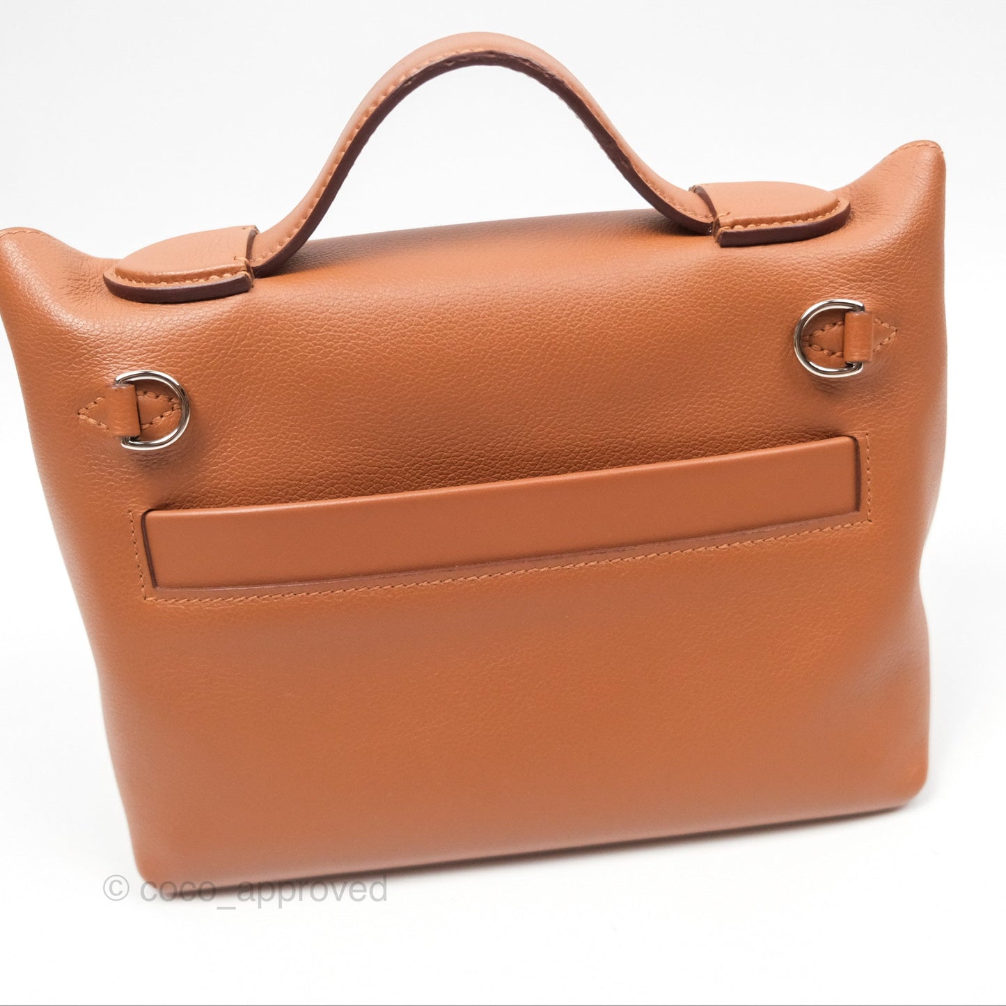 Hermès 24/24 21 Mini Gold 37 Evercolor/ Swift Palladium Hardware