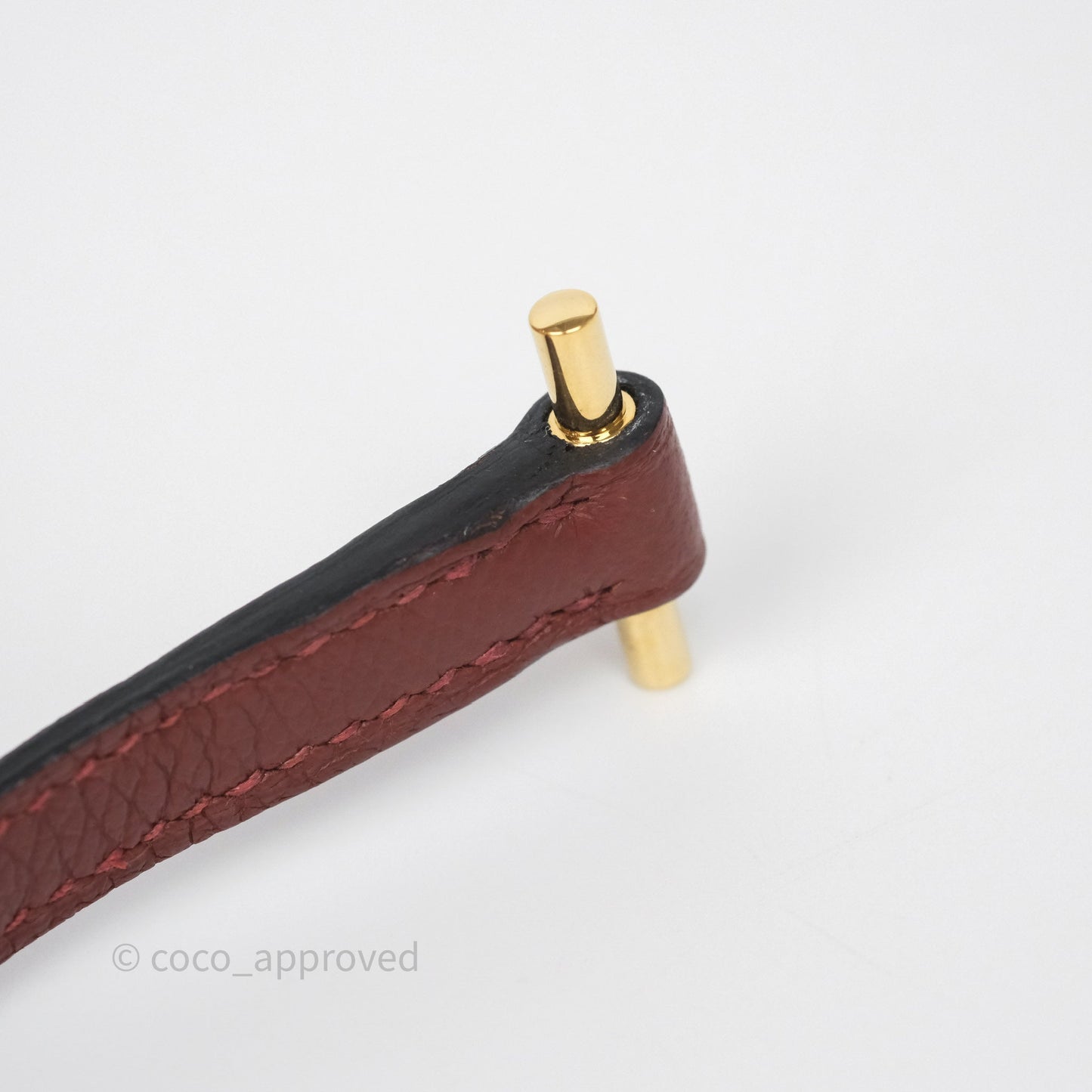Hermès Mini Roulis Rouge H 55 Evercolor Gold Hardware