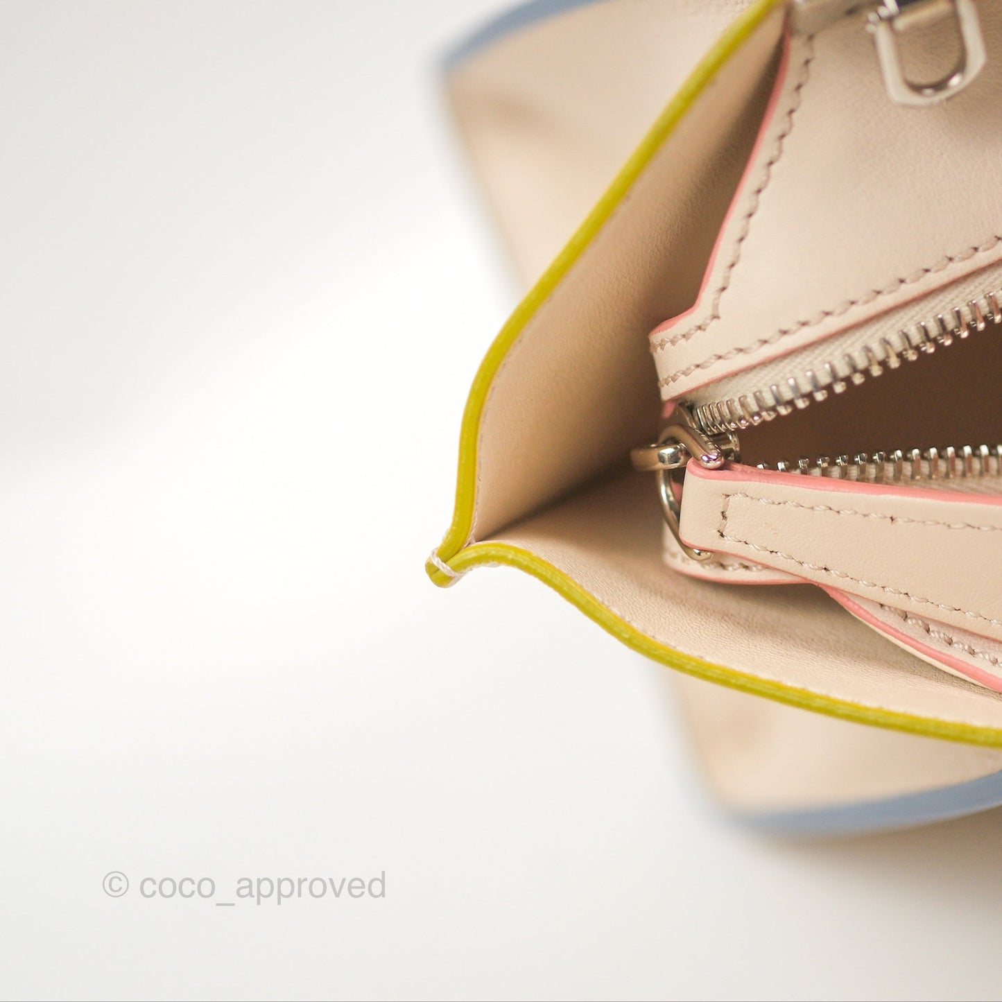 Fendi Petite 3Jours Bag Light Grey Calfskin