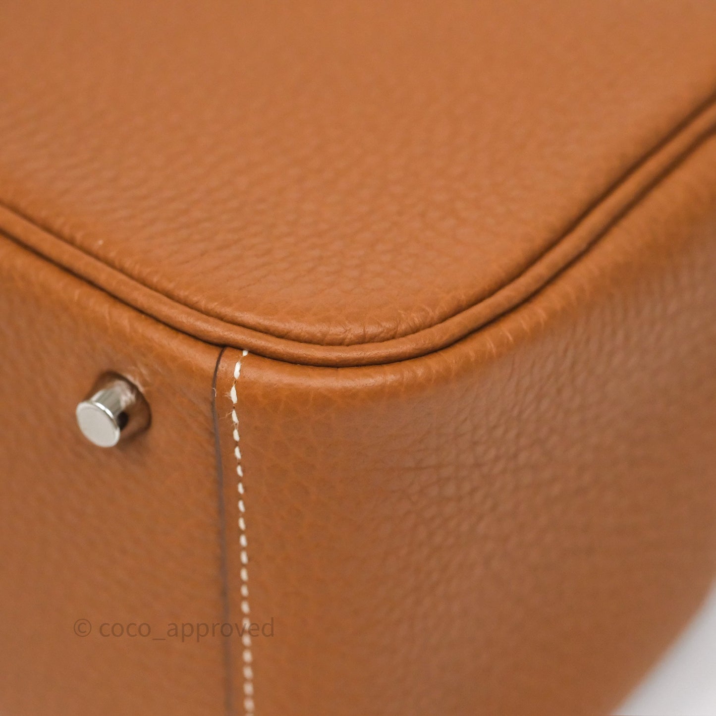 Hermès Mini Lindy 20 Gold 37 Clemence Palladium Hardware