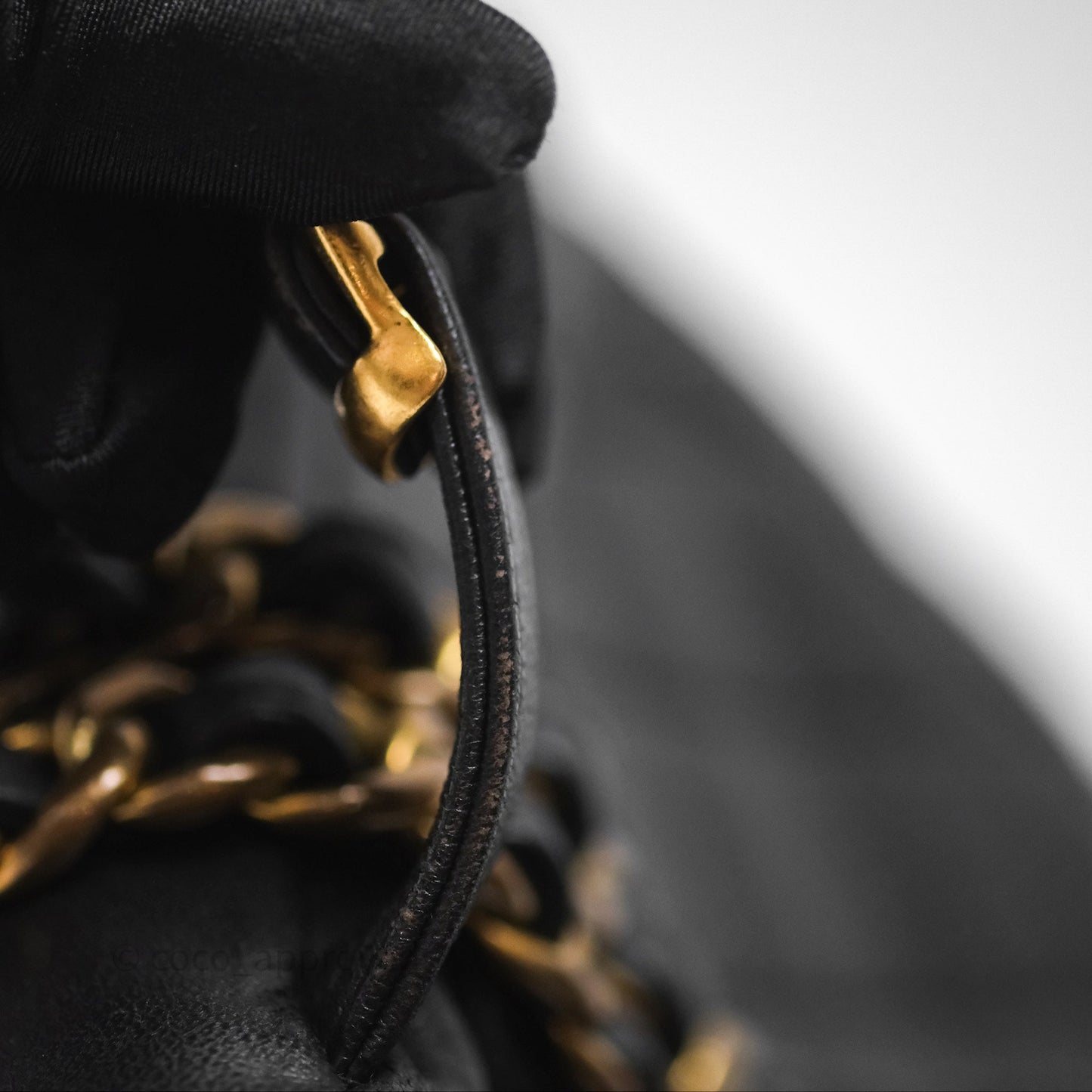 Chanel Vintage CC Duma Backpack Black Lambskin 24K Gold Hardware
