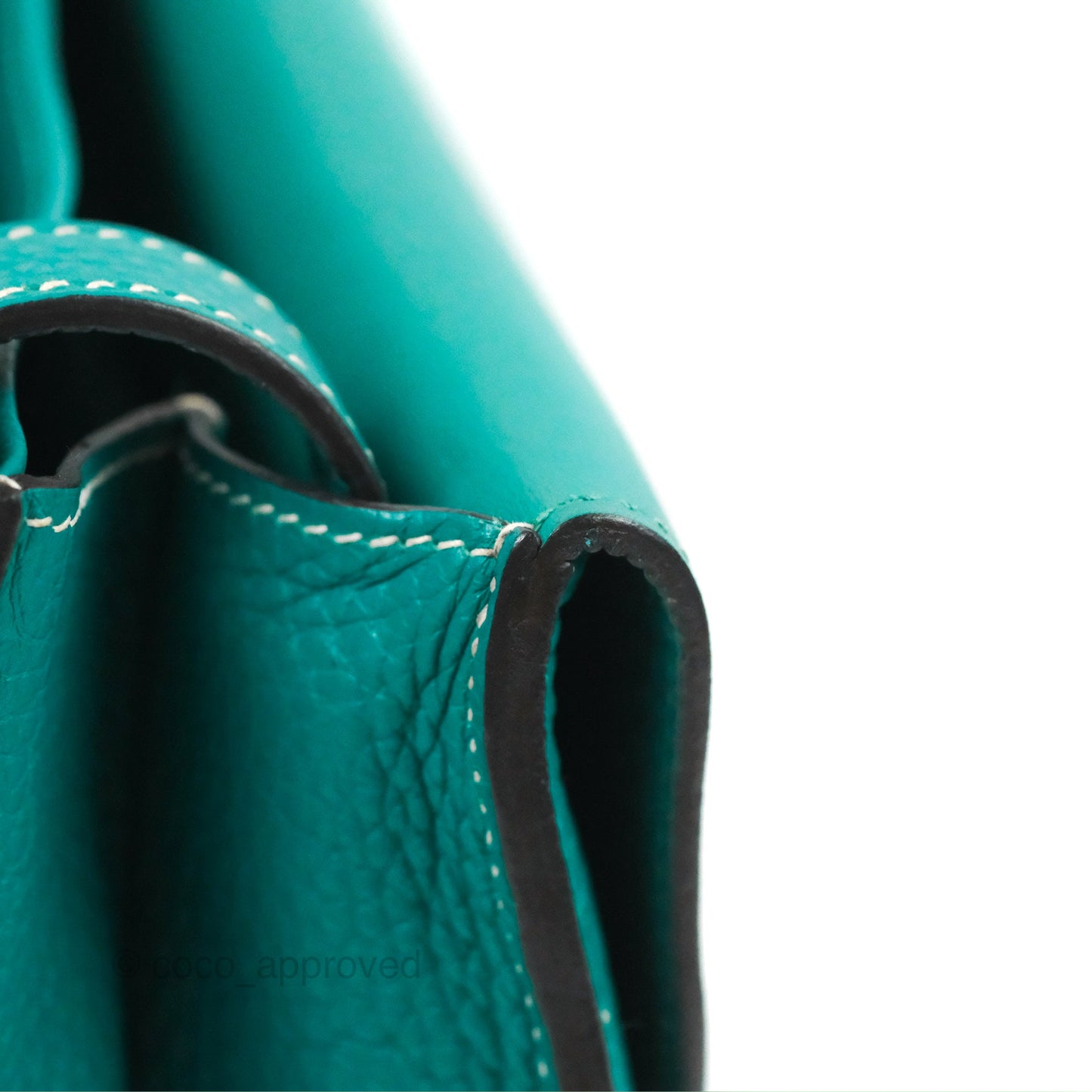 Hermès Halzan 31 Vert Verone Clemence Palladium Hardware