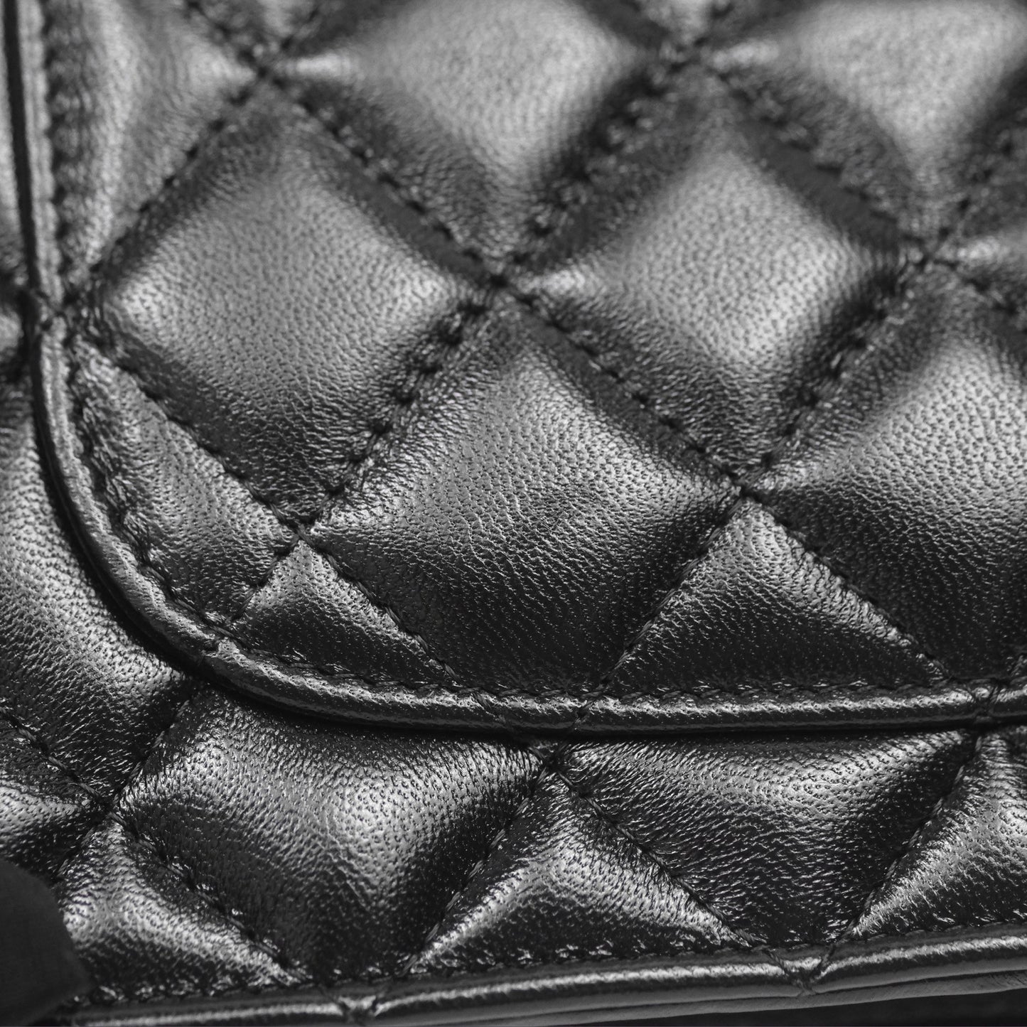Chanel Heart Adjustable Chain WOC Black Lambskin Aged Gold Hardware 25C