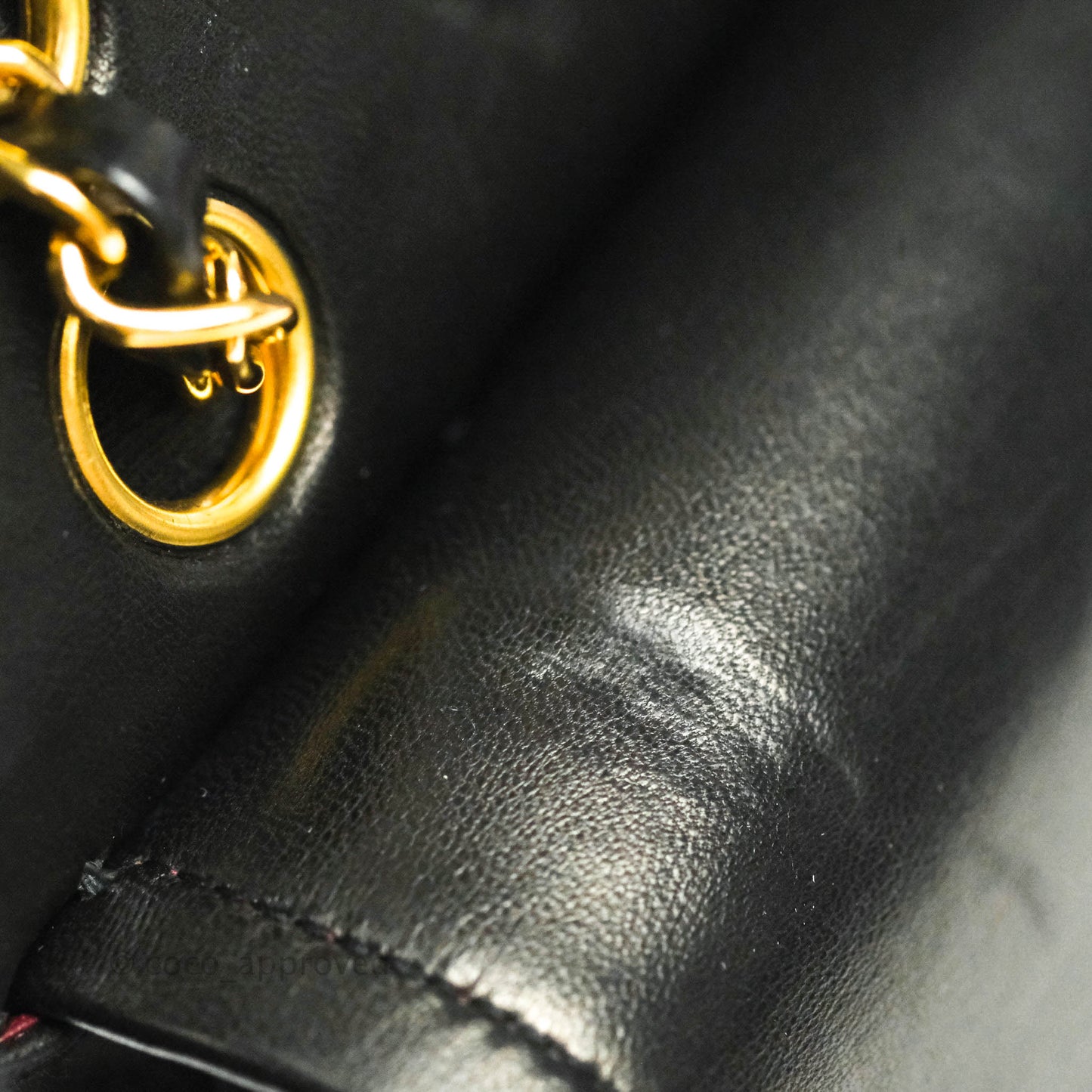 Chanel Classic Vintage Small S/M Flap Black Lambskin 24K Gold Hardware