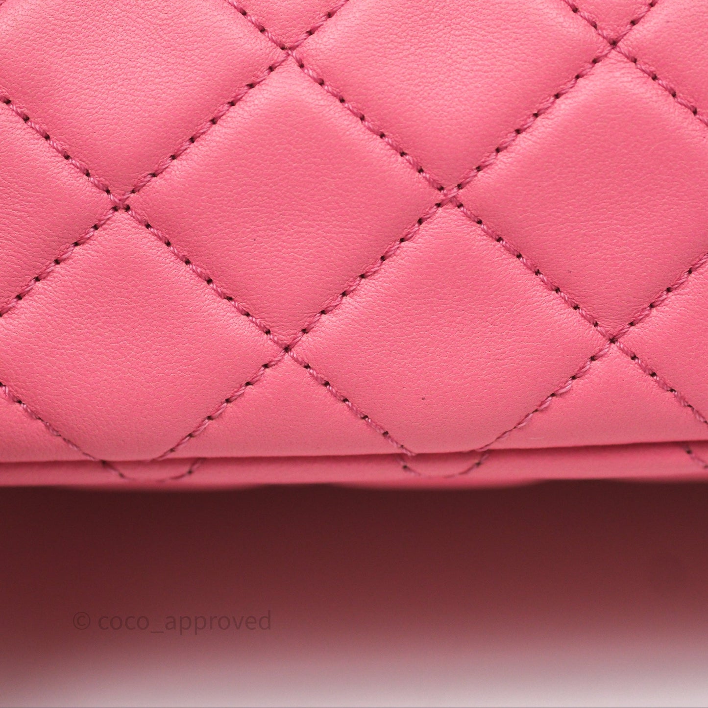 Chanel Mini Rectangular Pearl Crush Quilted Pink Lambskin Aged Gold Hardware