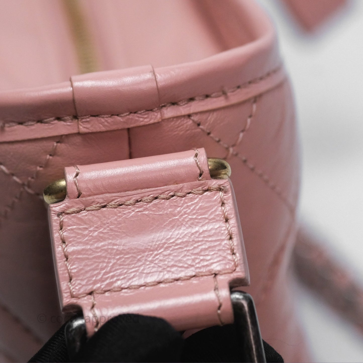 Chanel Small Gabrielle Hobo Quilted Pink Aged Calfskin