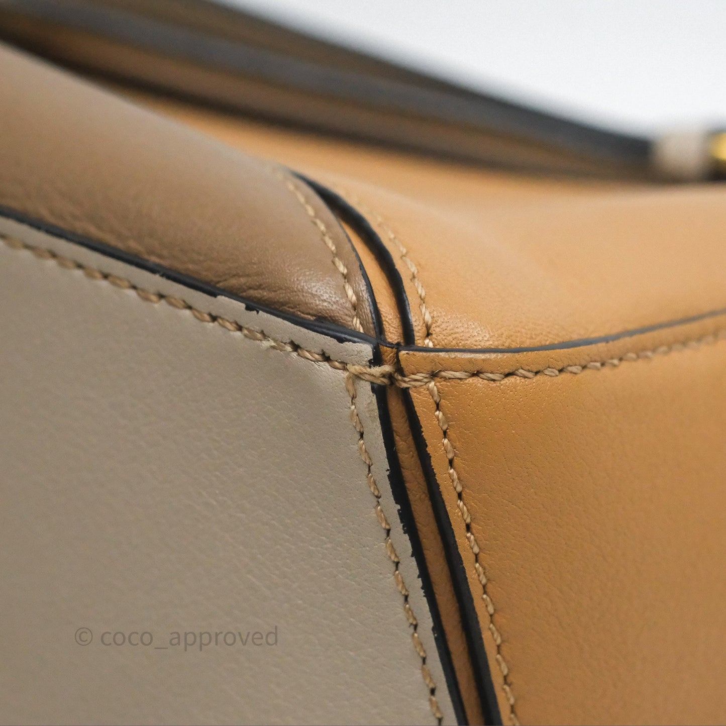 Loewe Small Puzzle Bag Warm Desert & Mink Two Tone Calfskin