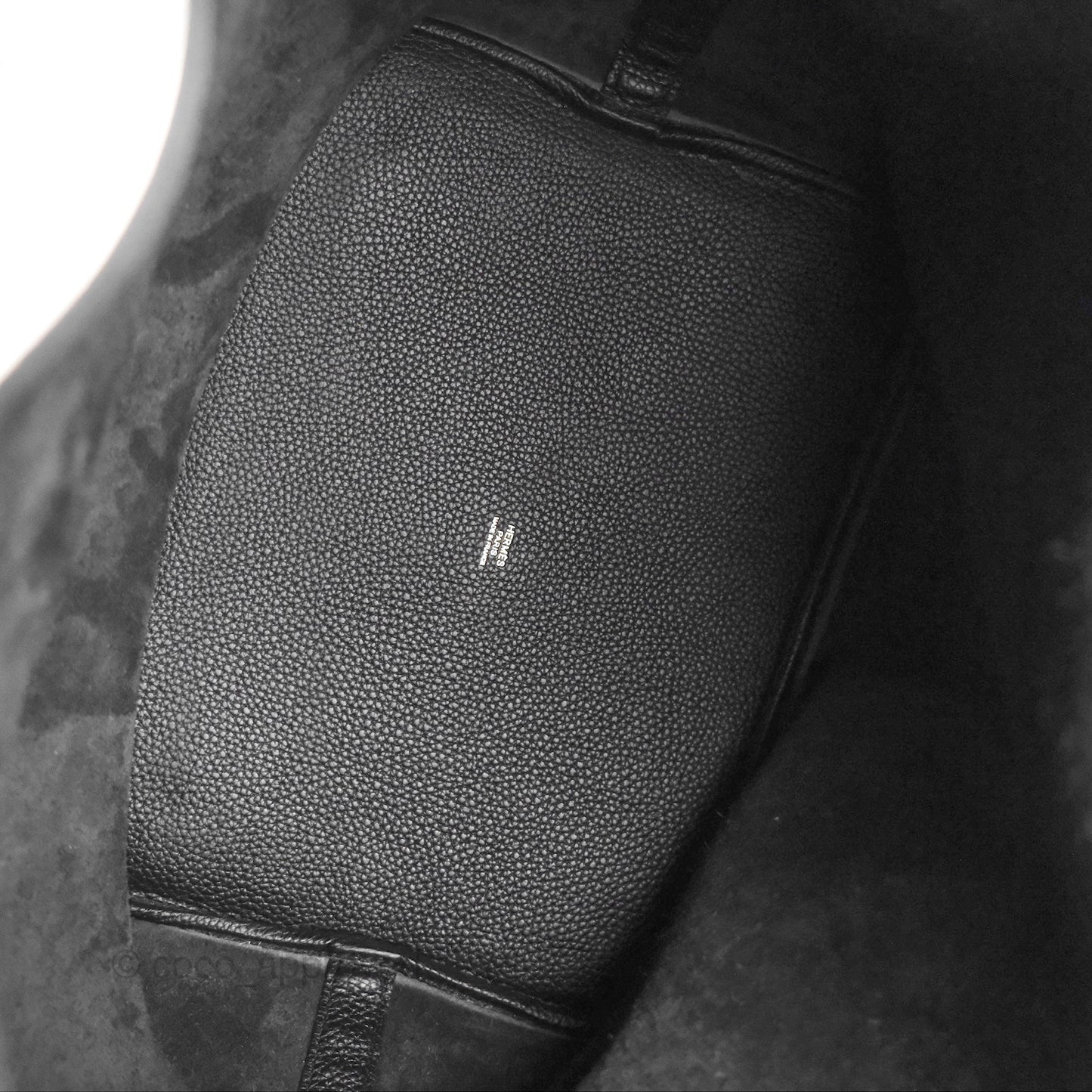 Hermès Picotin TGM 30 Black Clemence Palladium Hardware