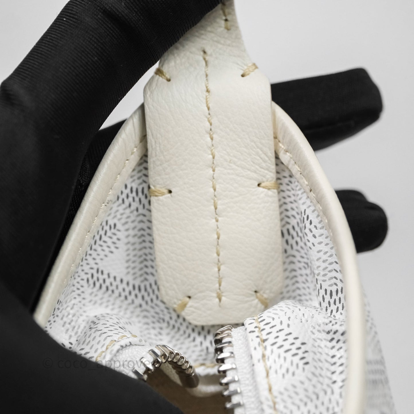 Goyard Bohème Hobo Bag PM White Goyardine Canvas