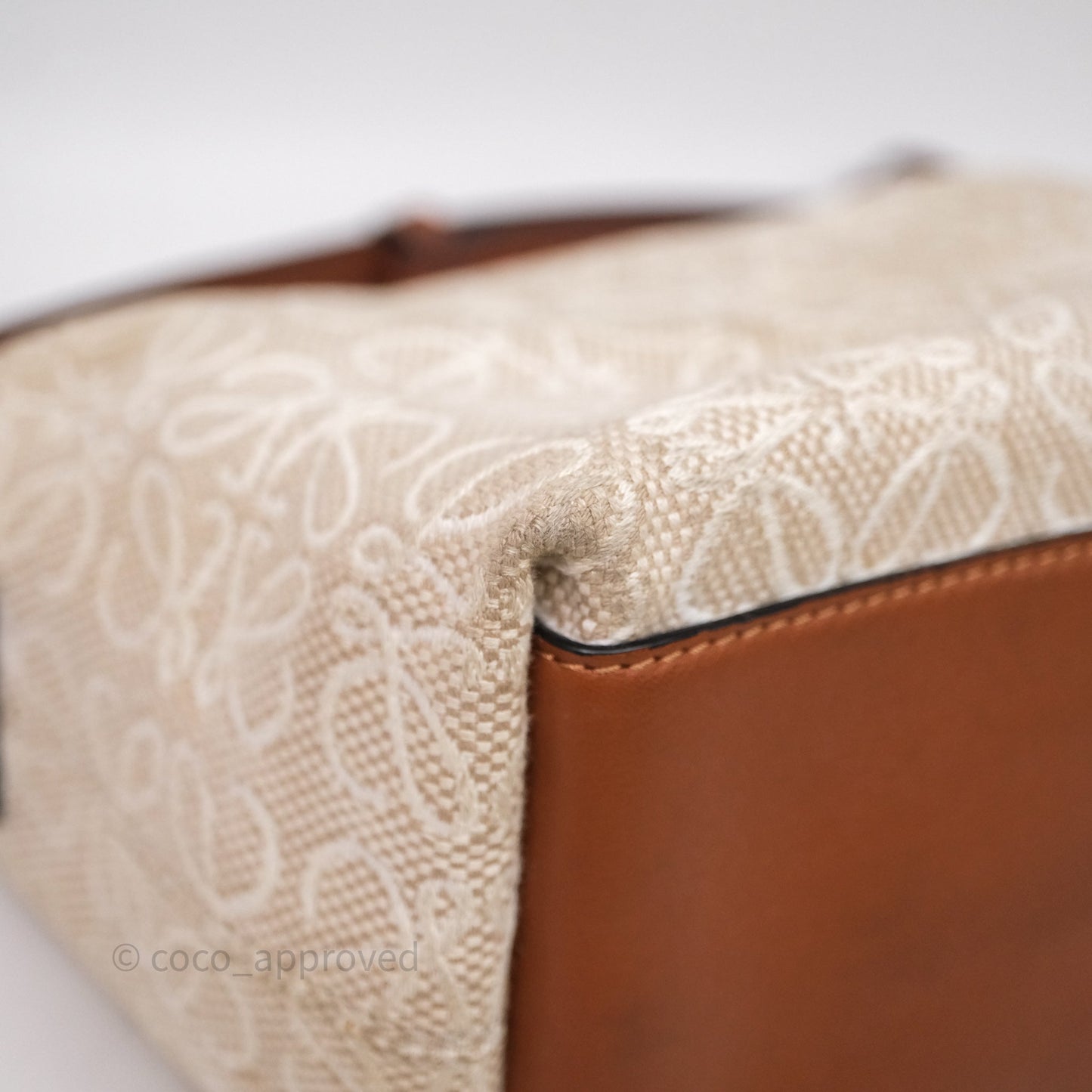 Loewe Top Handle Cubi Bag Anagram Jacquard