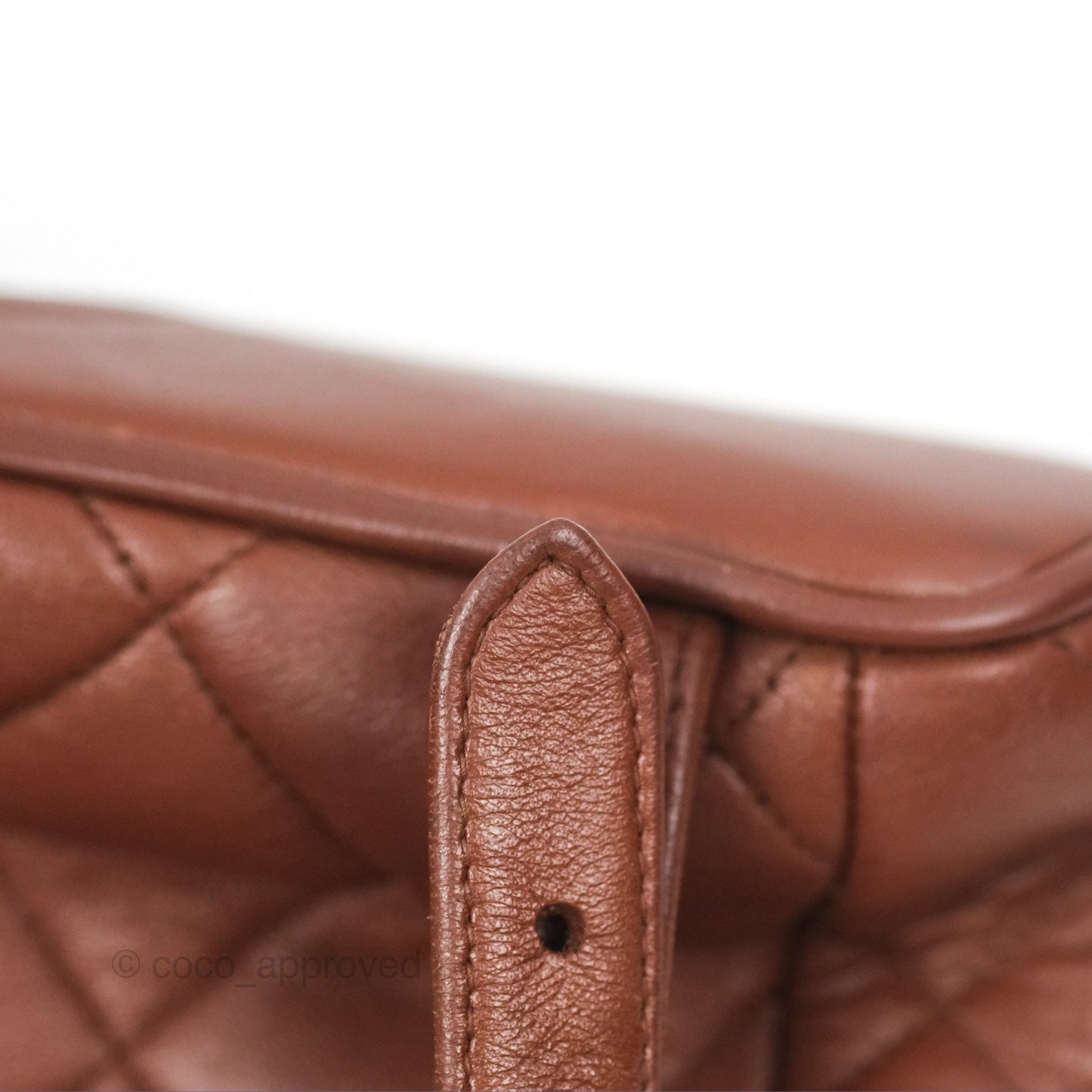 Chanel Vintage CC Duma Backpack Brown Lambskin 24K Gold Hardware