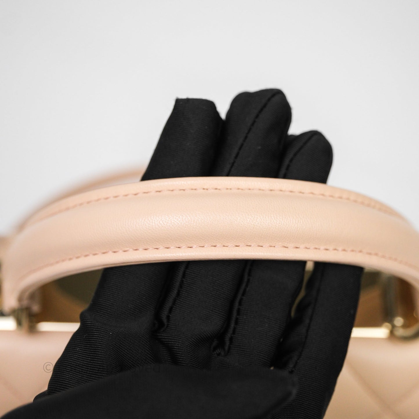 Chanel Small Trendy CC Beige Lambskin Gold Hardware