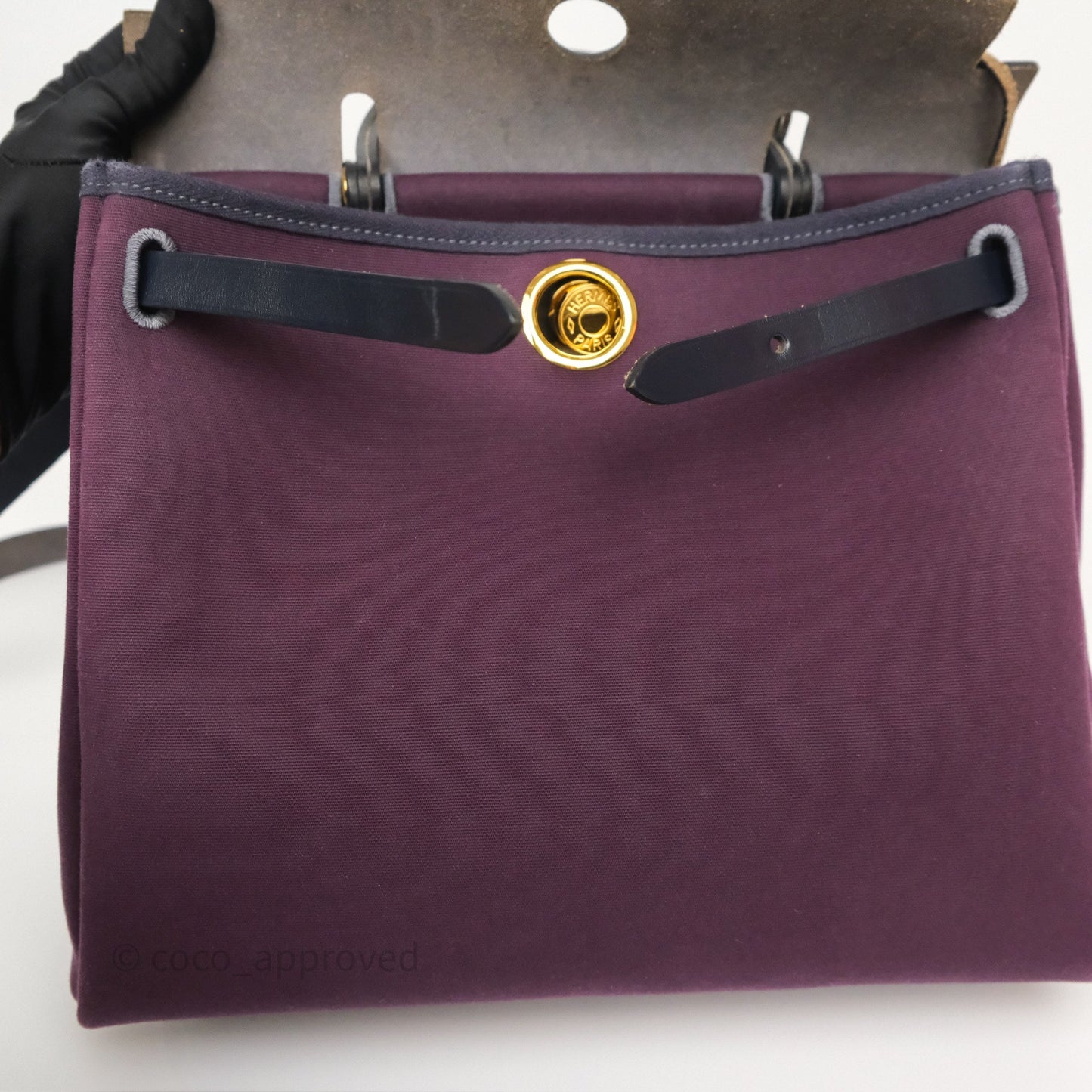 Hermès Herbag Zip 31 Retourne Cassis Bleu Indigo