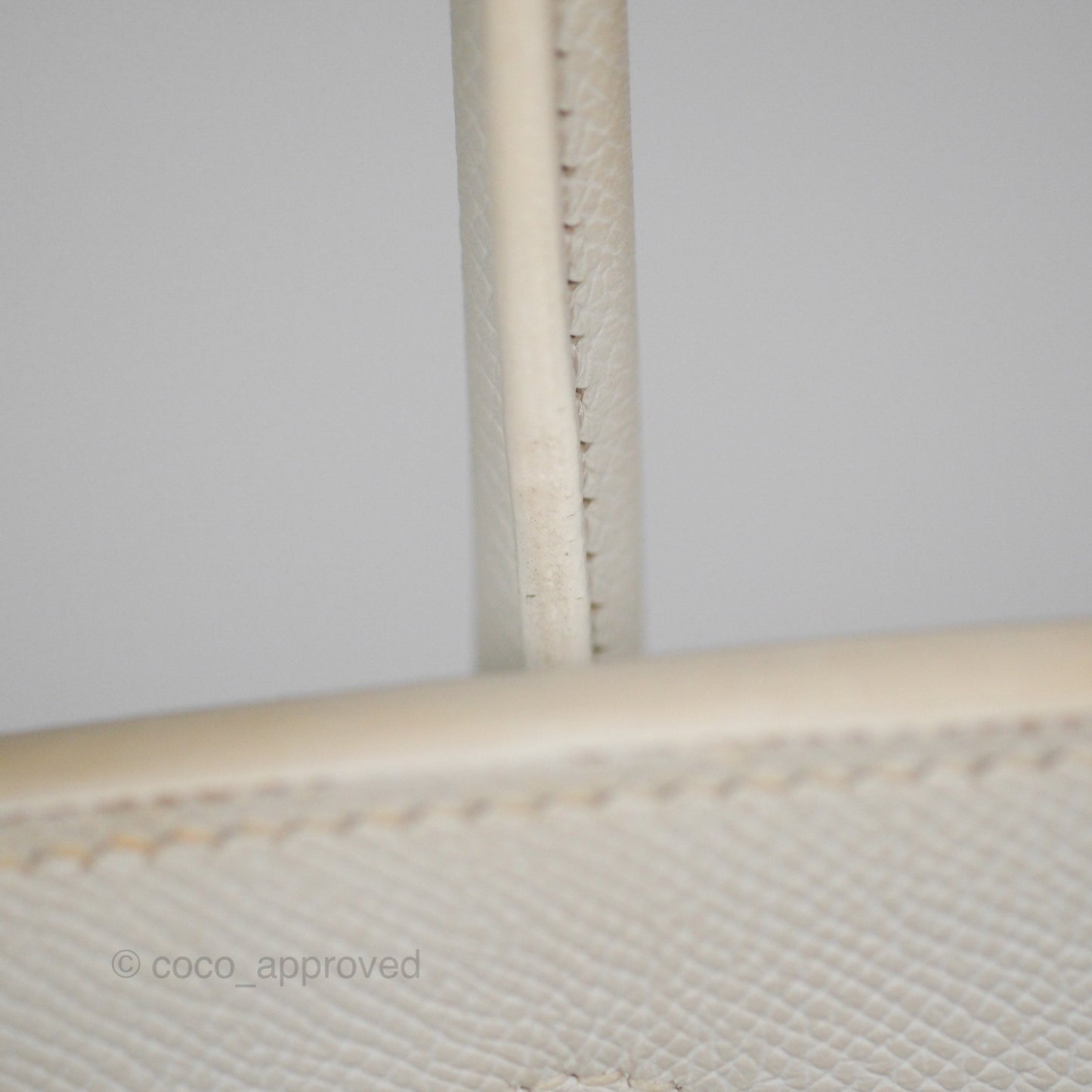 Hermès Birkin 30 Retourne White Epsom Palladium Hardware