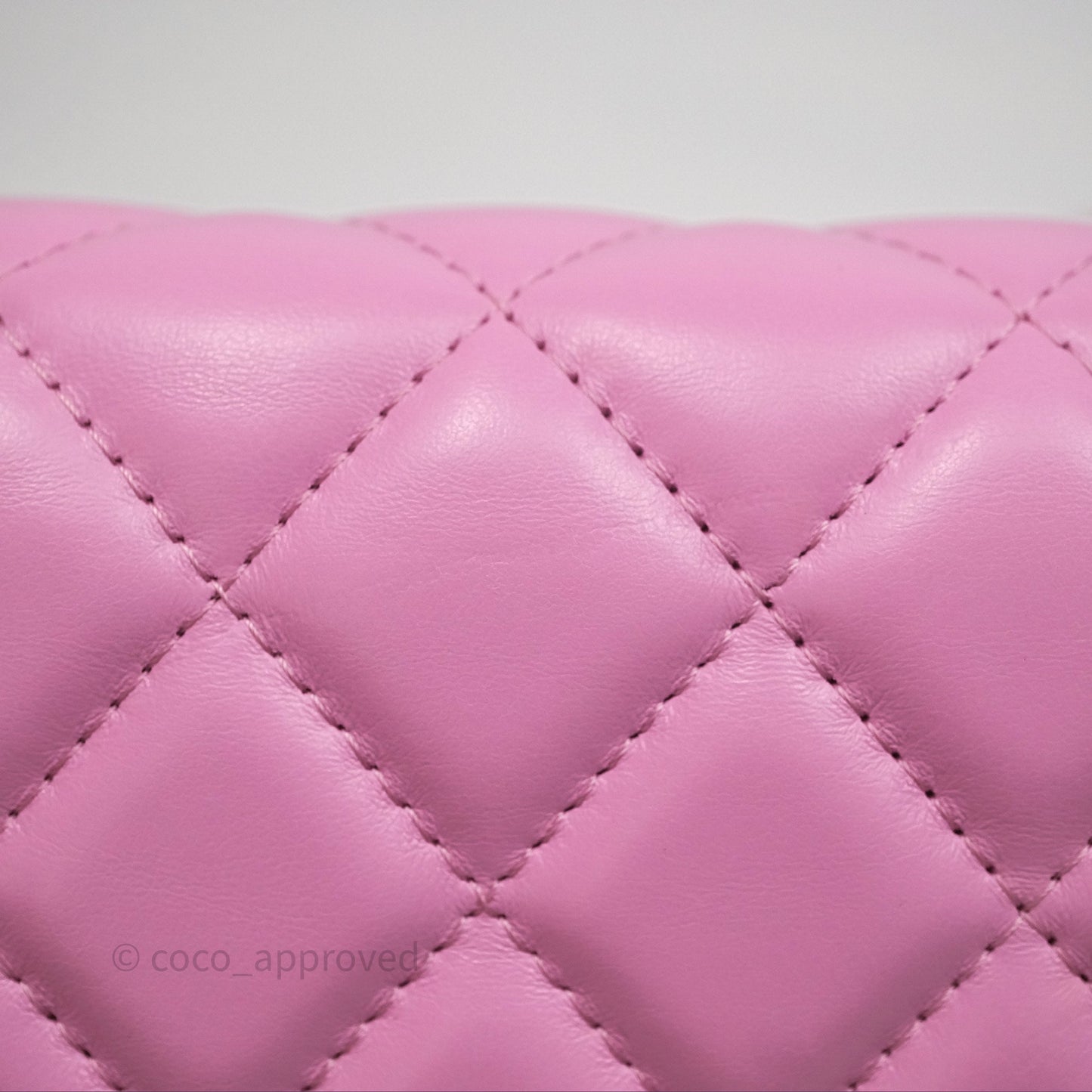 Chanel CC Chain Wallet On Chain WOC Pink Lambskin Aged Gold Hardware