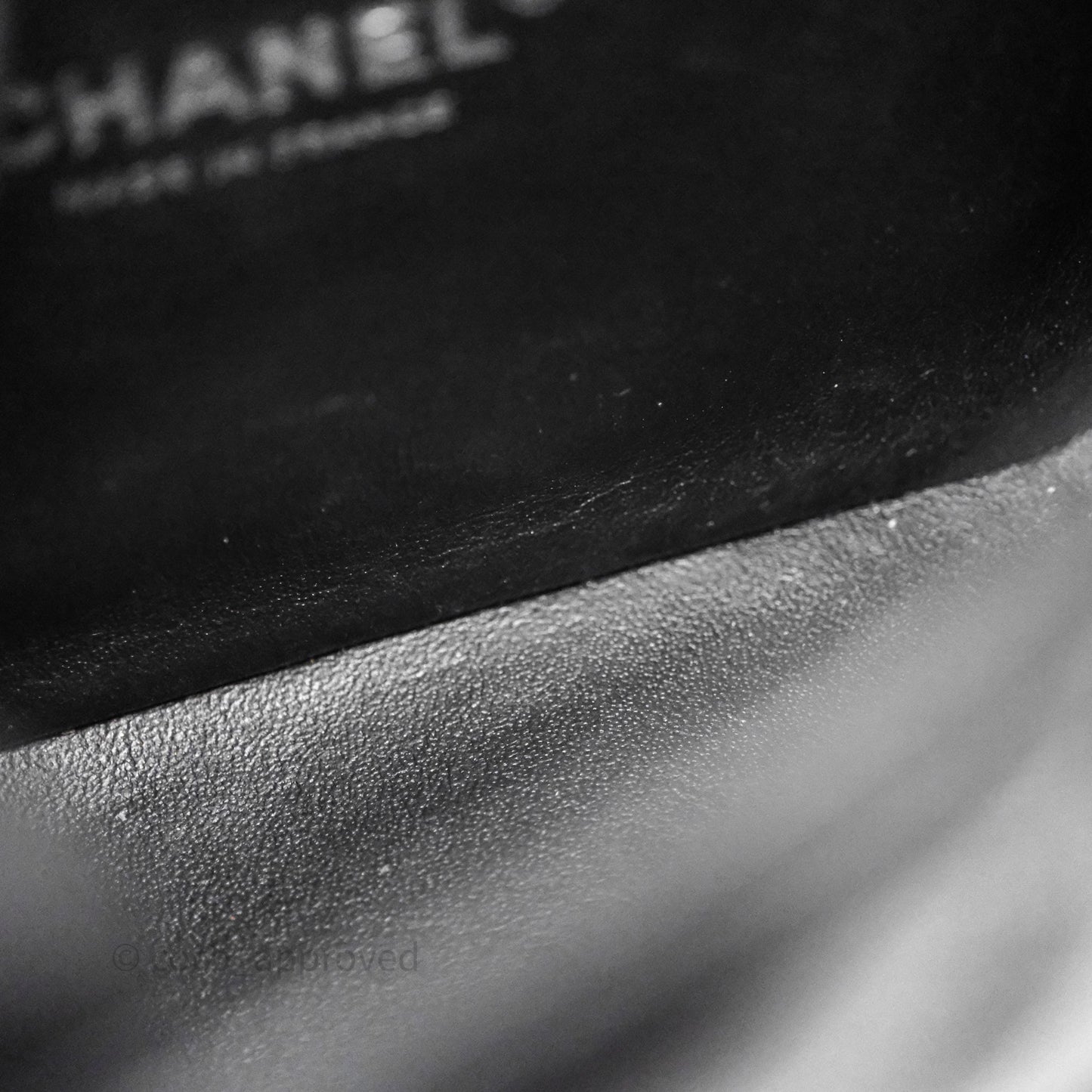 Chanel Mini Square Quilted Black Lambskin Silver Hardware