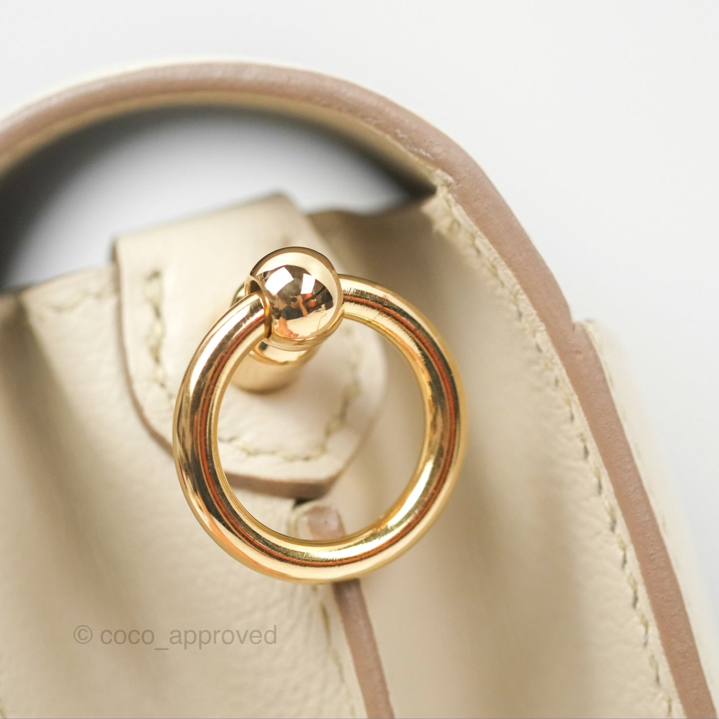 Hermès Roulis Mini 18 Beton Evercolor Permabrass Hardware