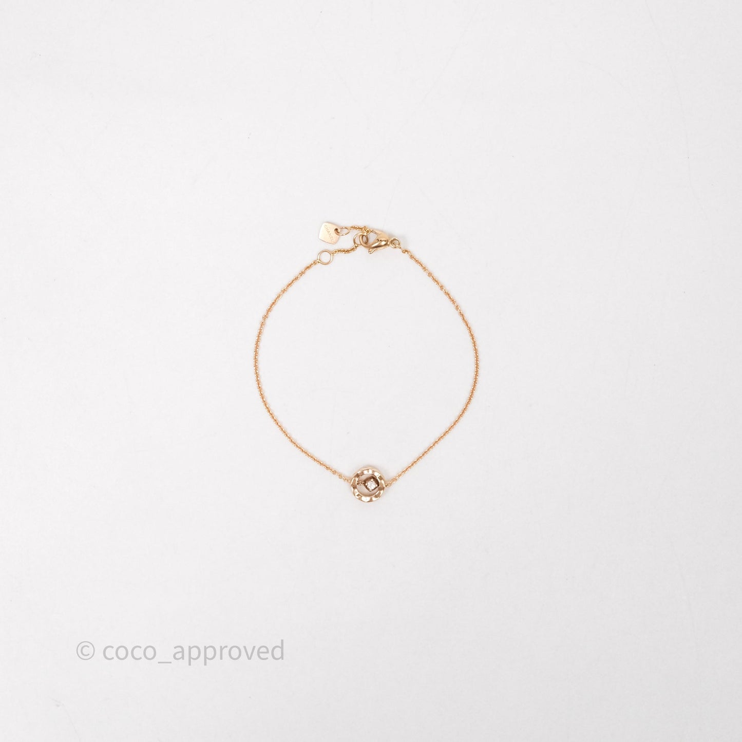 Chanel Coco Crush Bracelet 18K Diamond Beige Gold Hardware