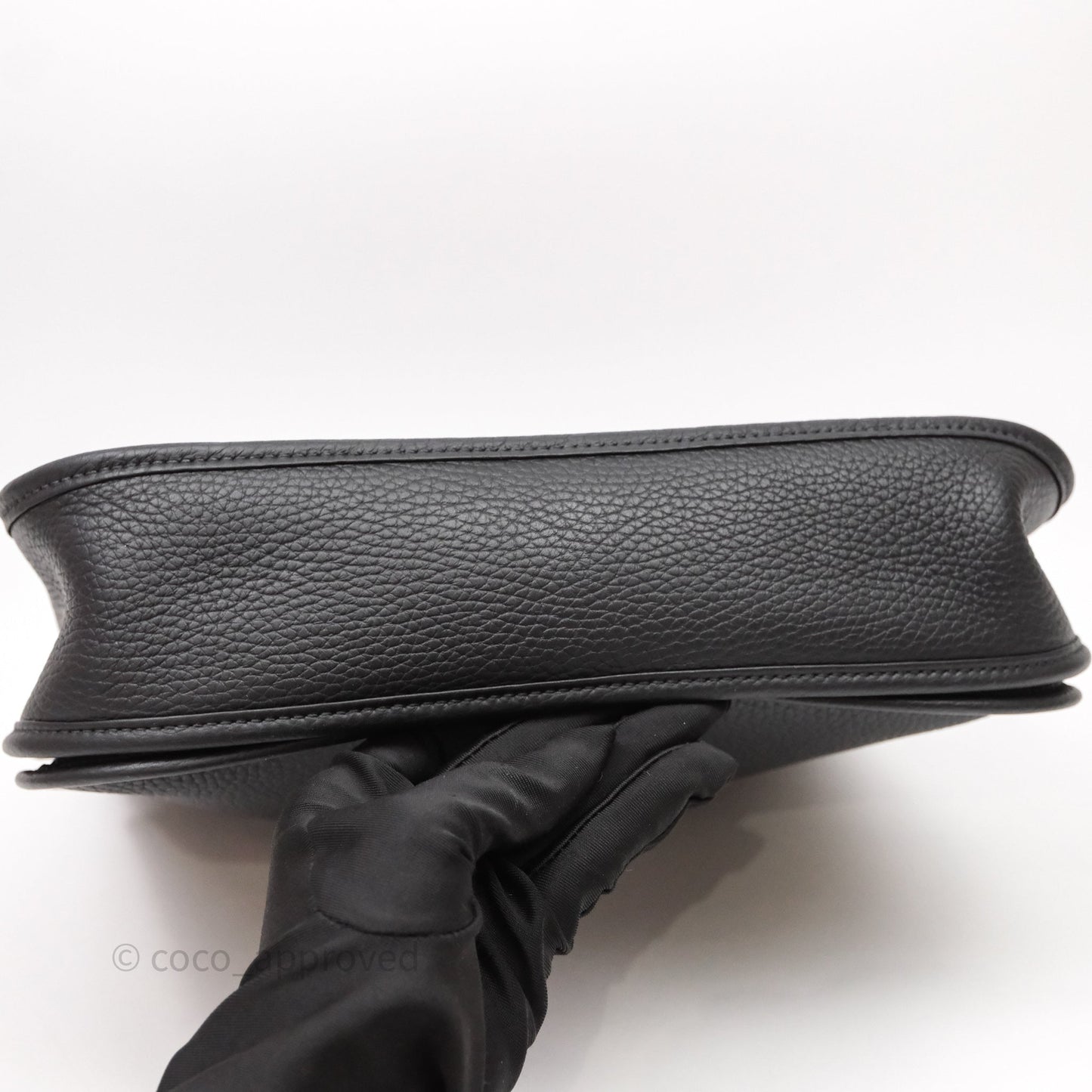 Hermes Evelyne III 29 Black Clemence Palladium Hardware