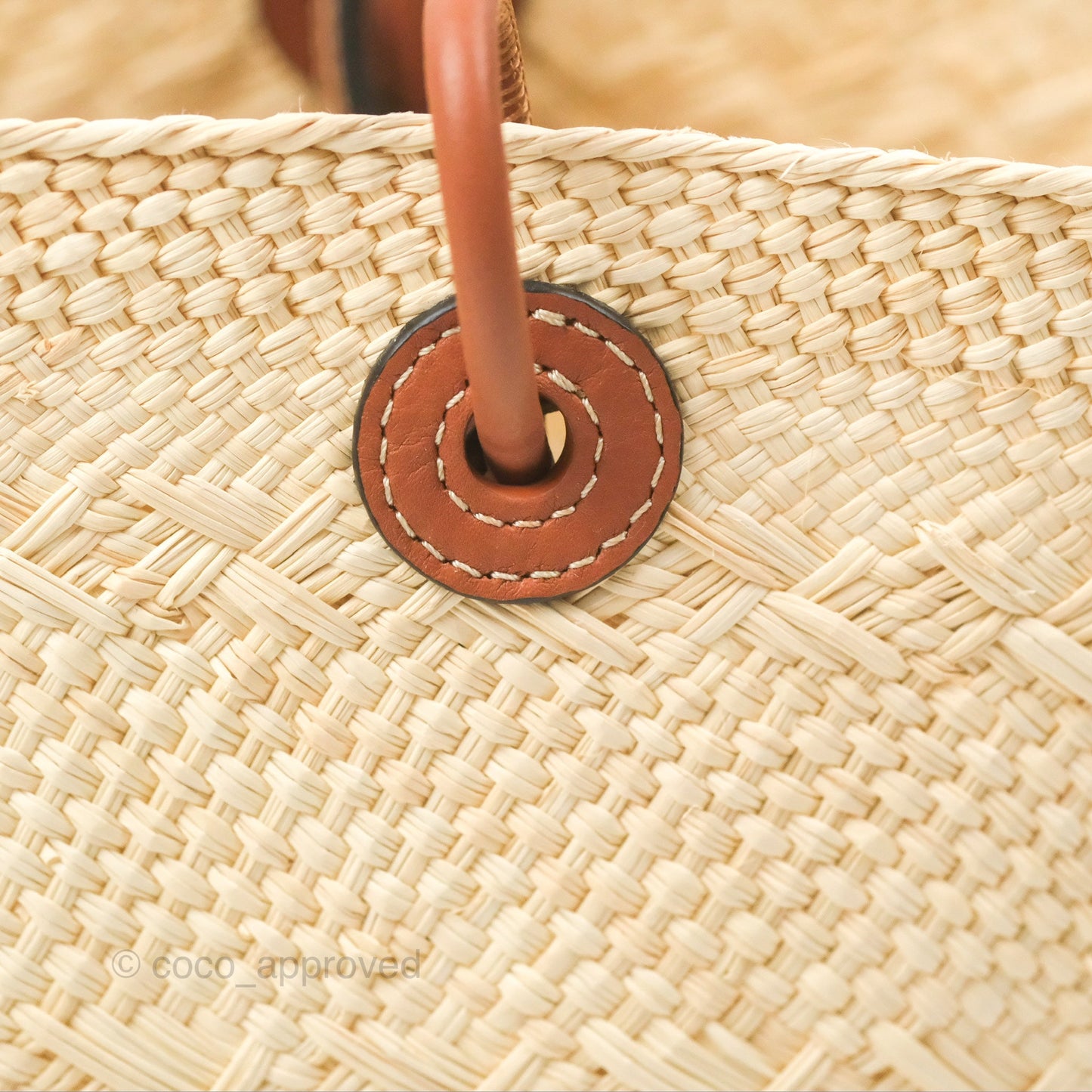 Loewe x Paula’s Ibiza Woven Anagram Basket Bag Natural/Tan