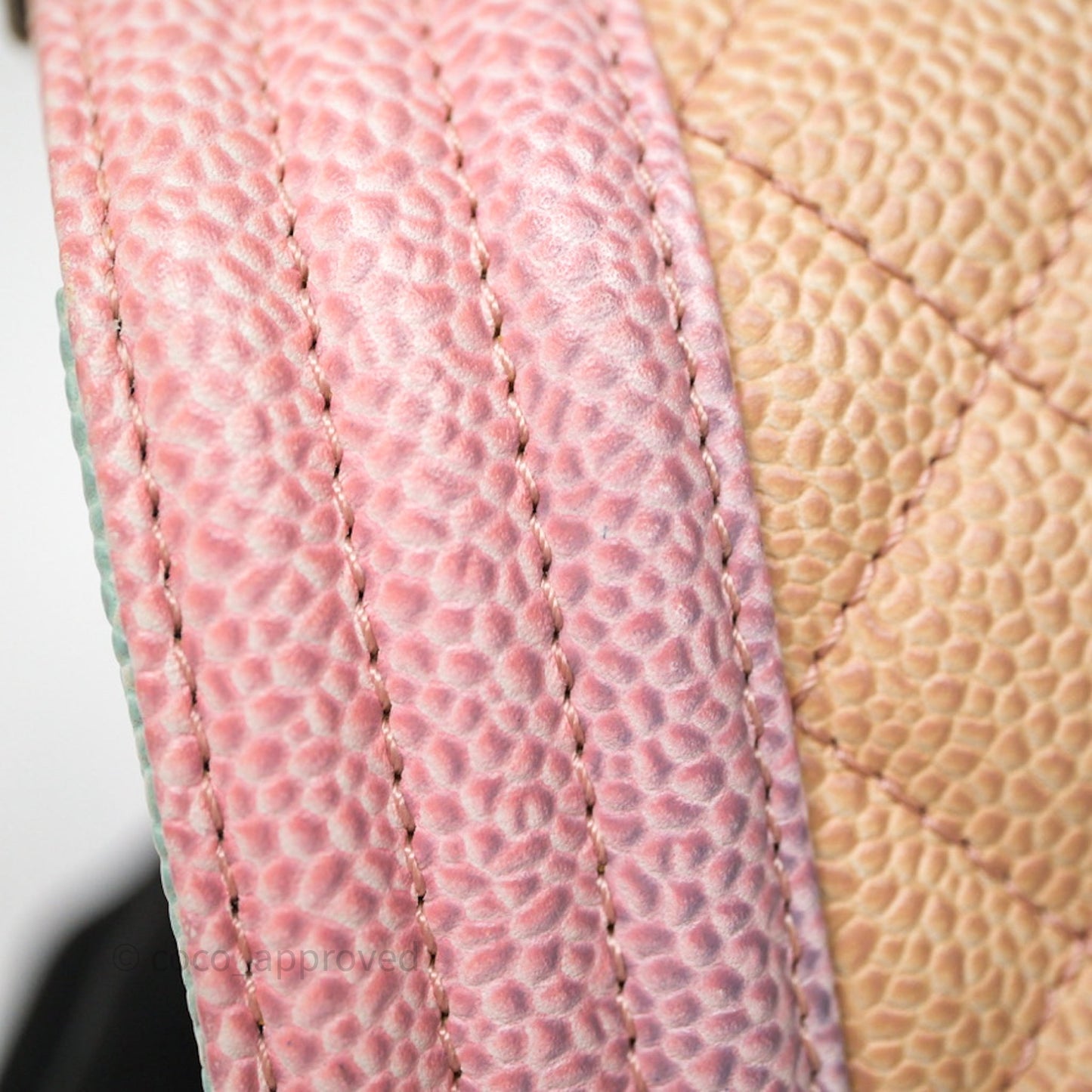 Chanel Medium Boy Quilted Rainbow Caviar Silver Hardware