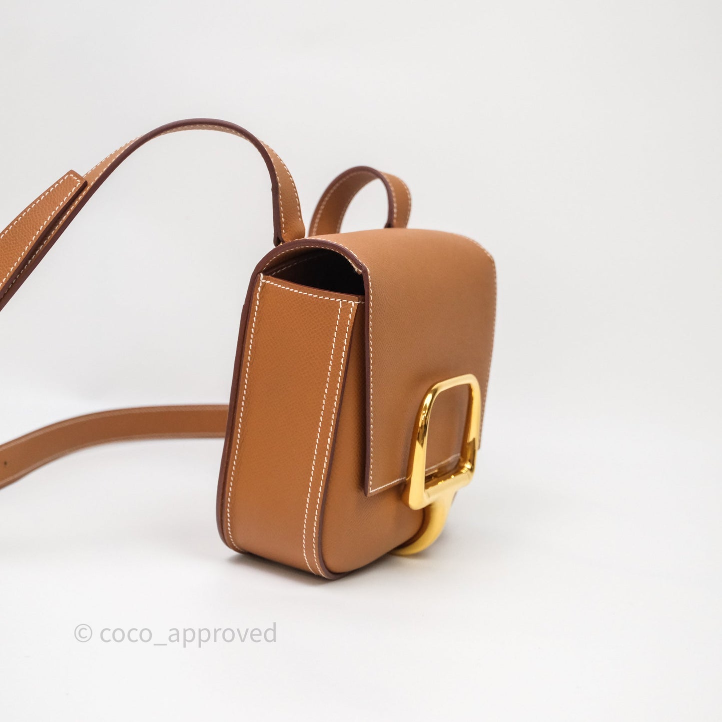 Hermès Della Cavalleria Mini Bag Gold 37 Epsom Gold Hardware