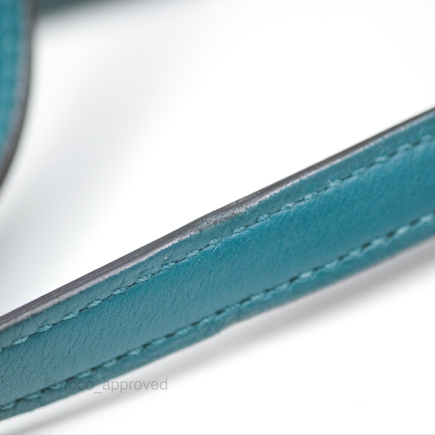 Hermès 24/24 21 Mini Vert Bosphore Evercolor Swift Palladium Hardware