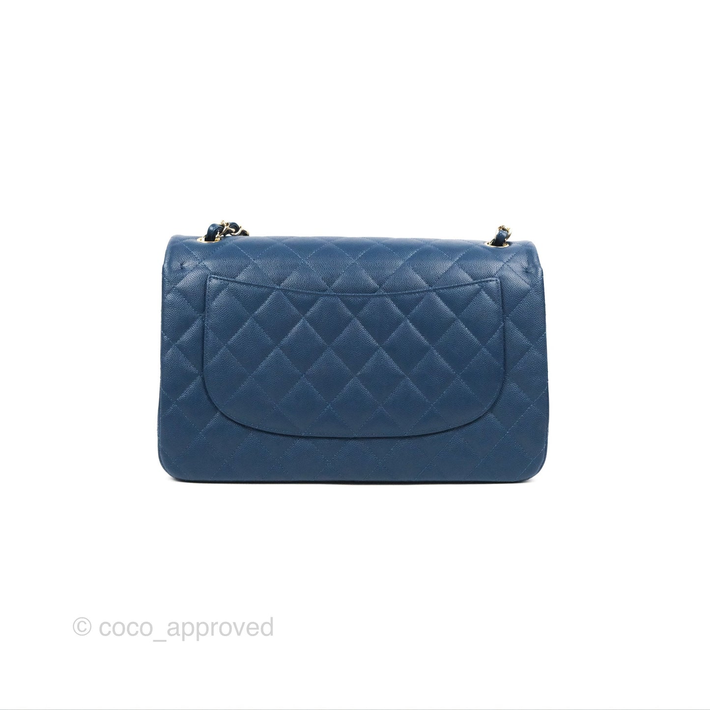 Chanel Jumbo Double Flap Dark Blue Caviar Gold Hardware⁣⁣