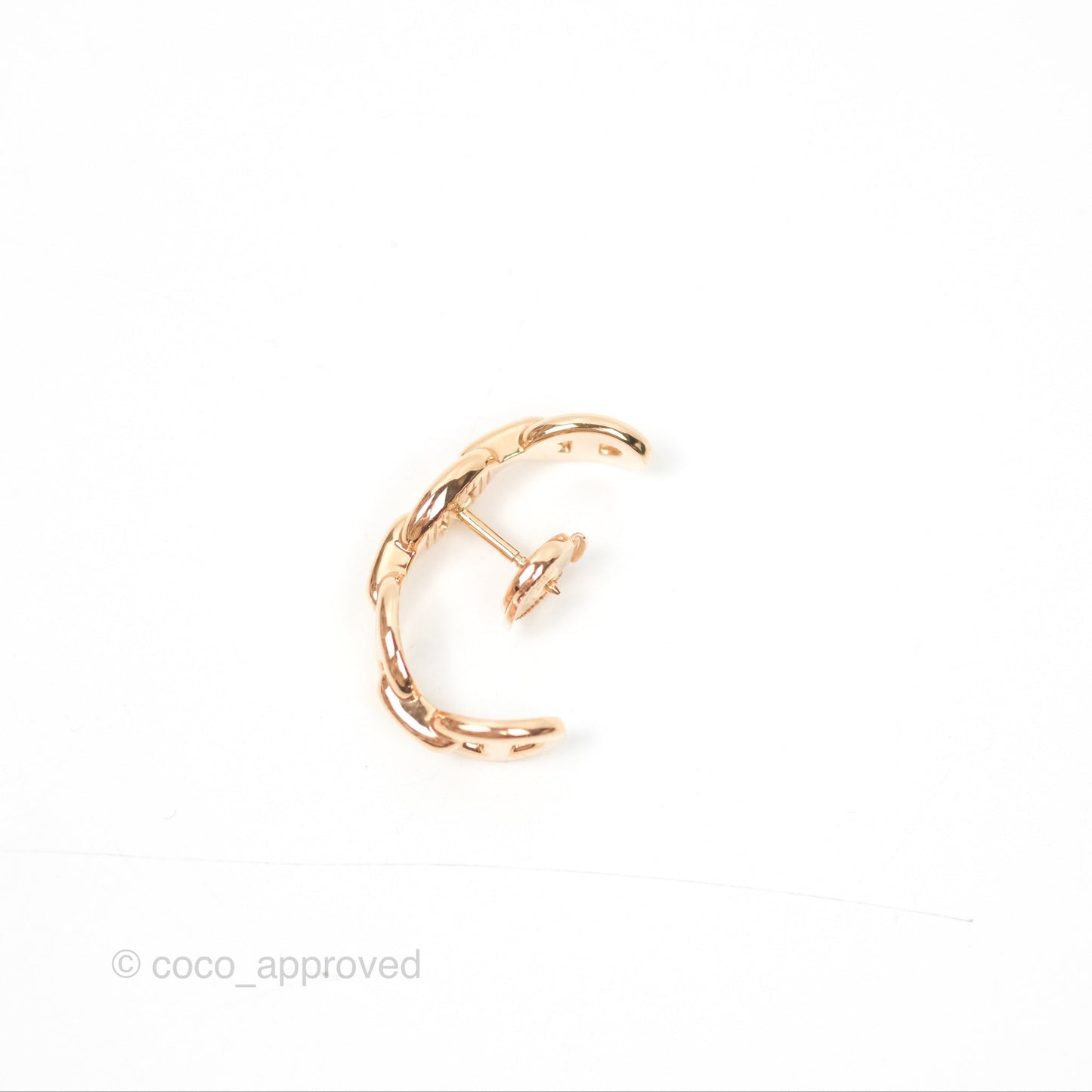 Hermès Chaine d'Ancre Enchainee Earrings Rose Gold