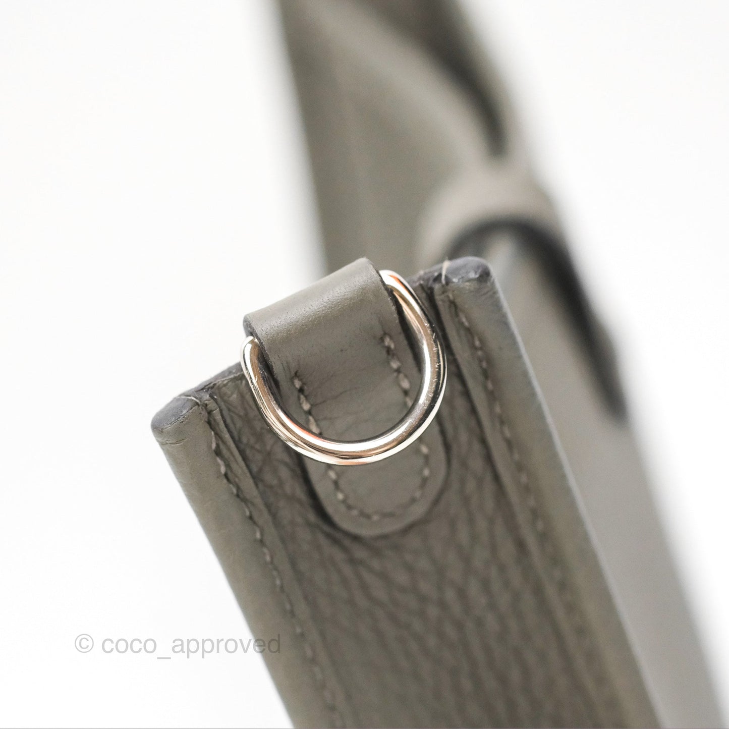 Hermès Mini Evelyne 16 Gris Meyer 0L Clemence Palladium Hardware