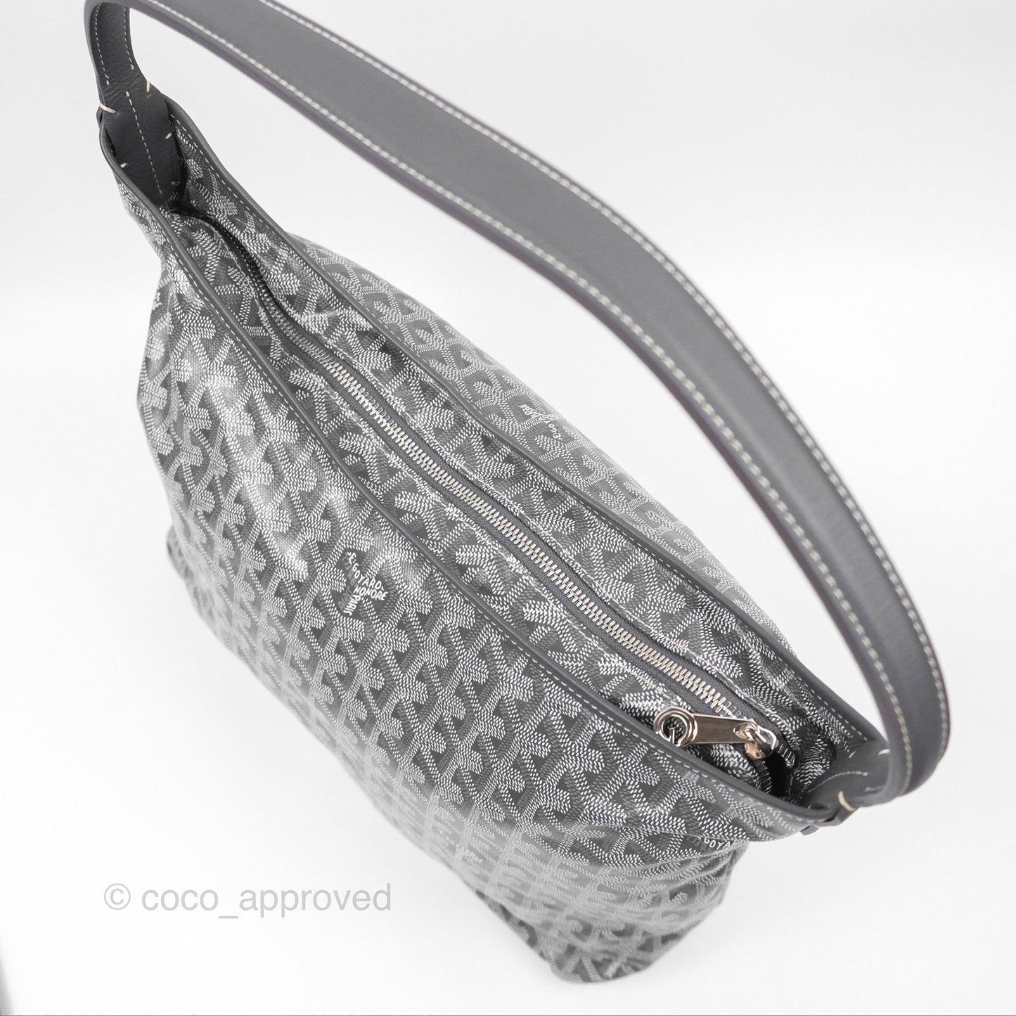 Goyard Bohème Hobo Bag Grey Goyardine Canvas