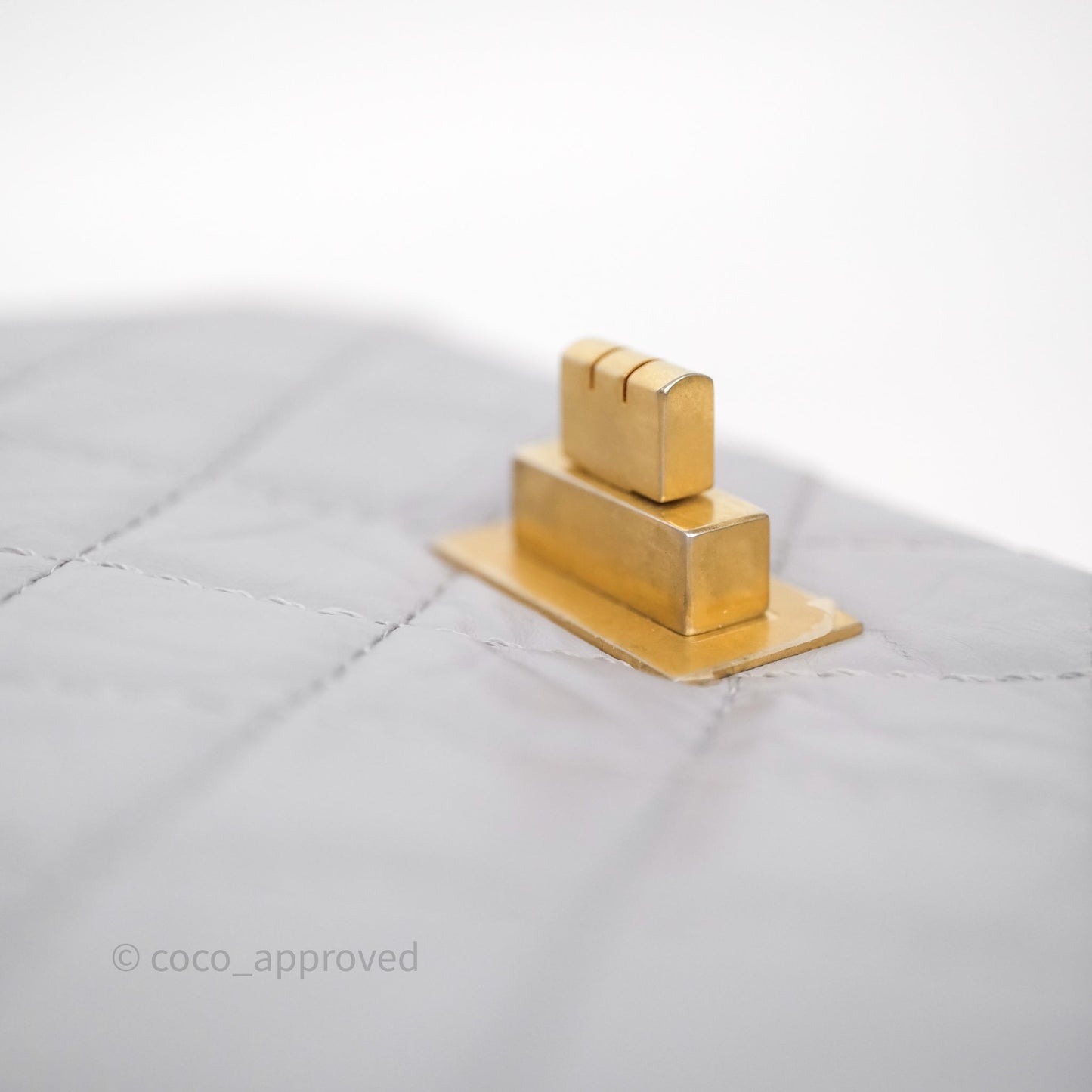 Chanel Mini Reissue 224 Grey Aged Calfskin Aged Gold Hardware