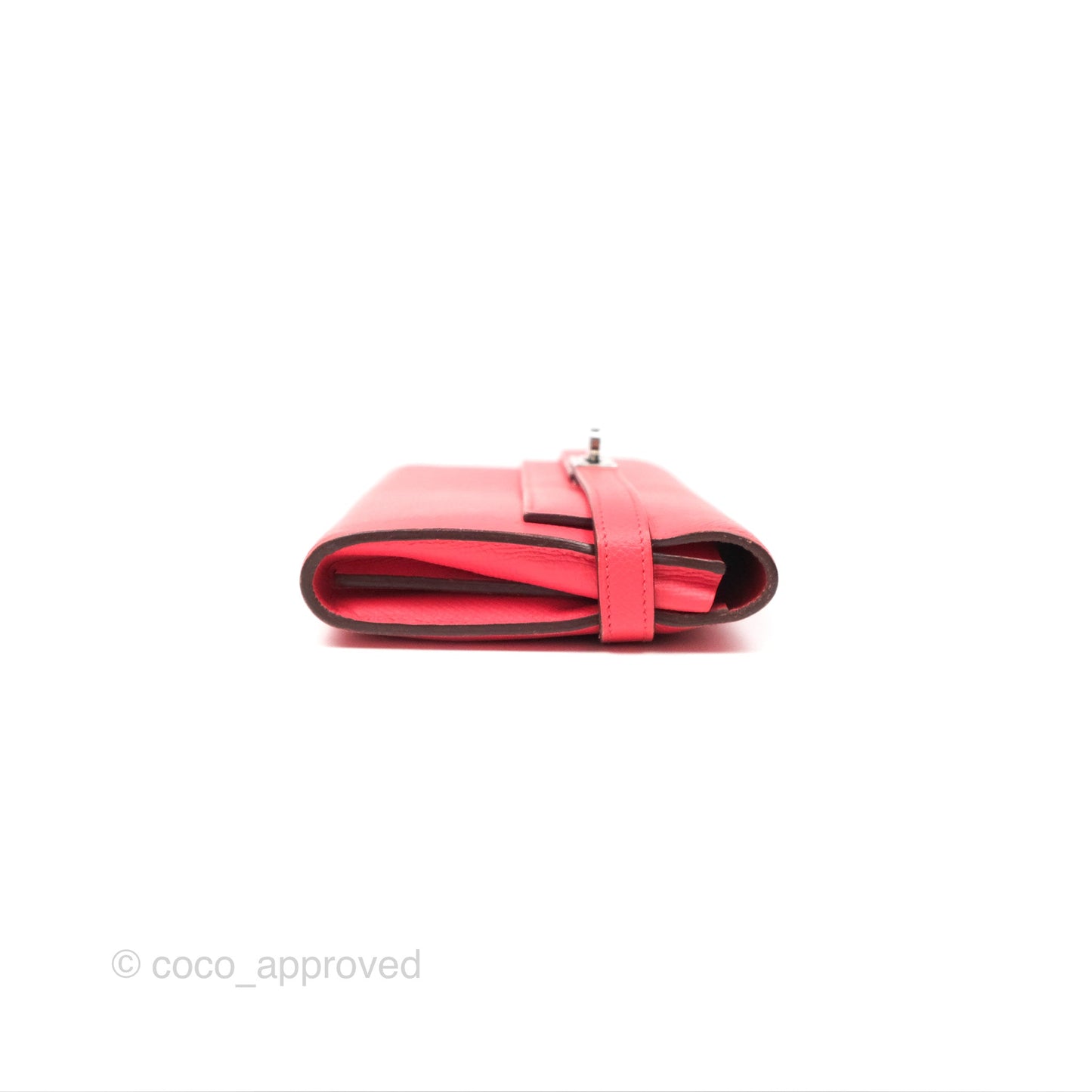 Hermès Kelly Wallet Pink Epsom Palladium Hardware